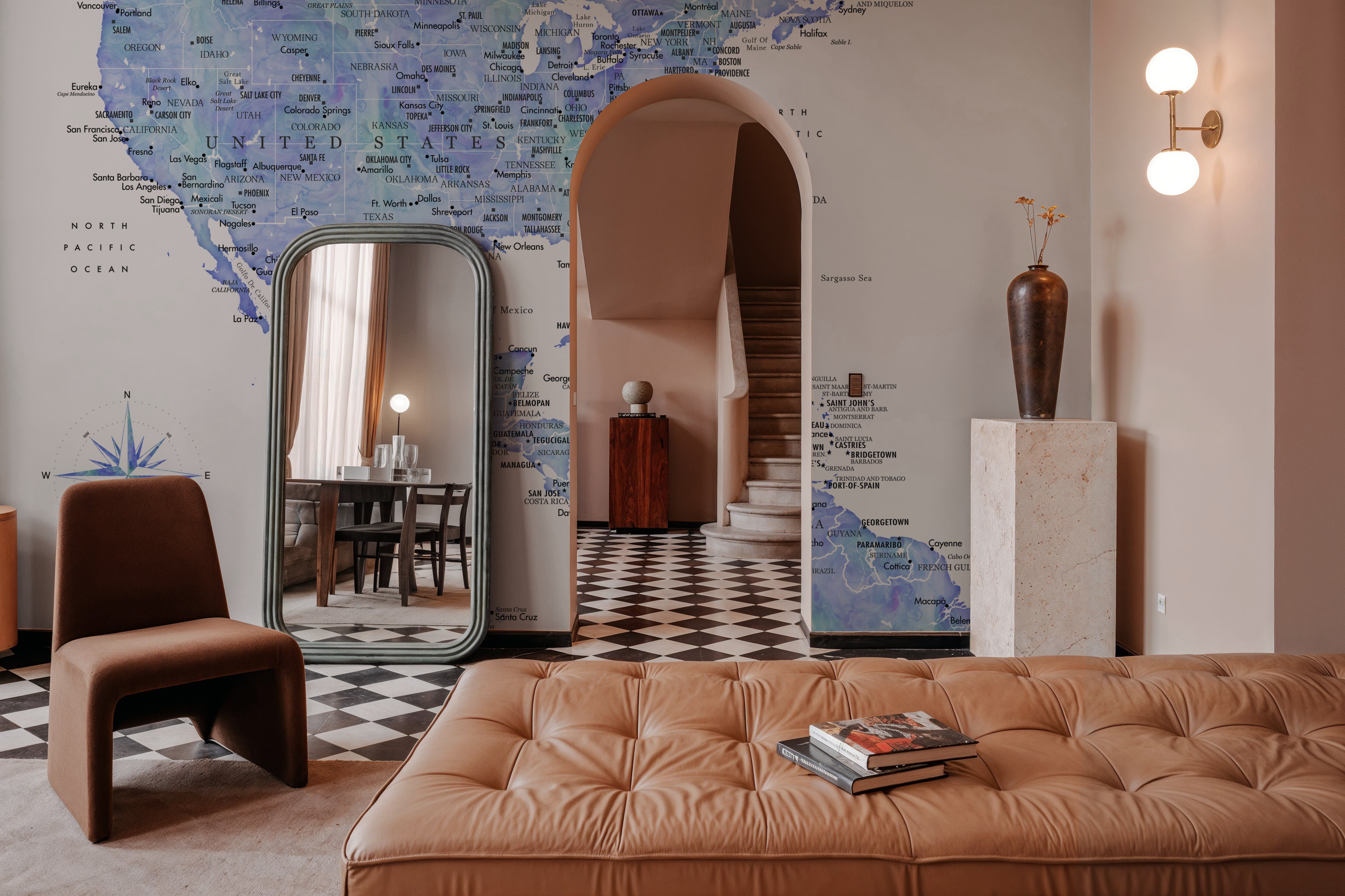 US Mexico Caribbean Map - Isidora