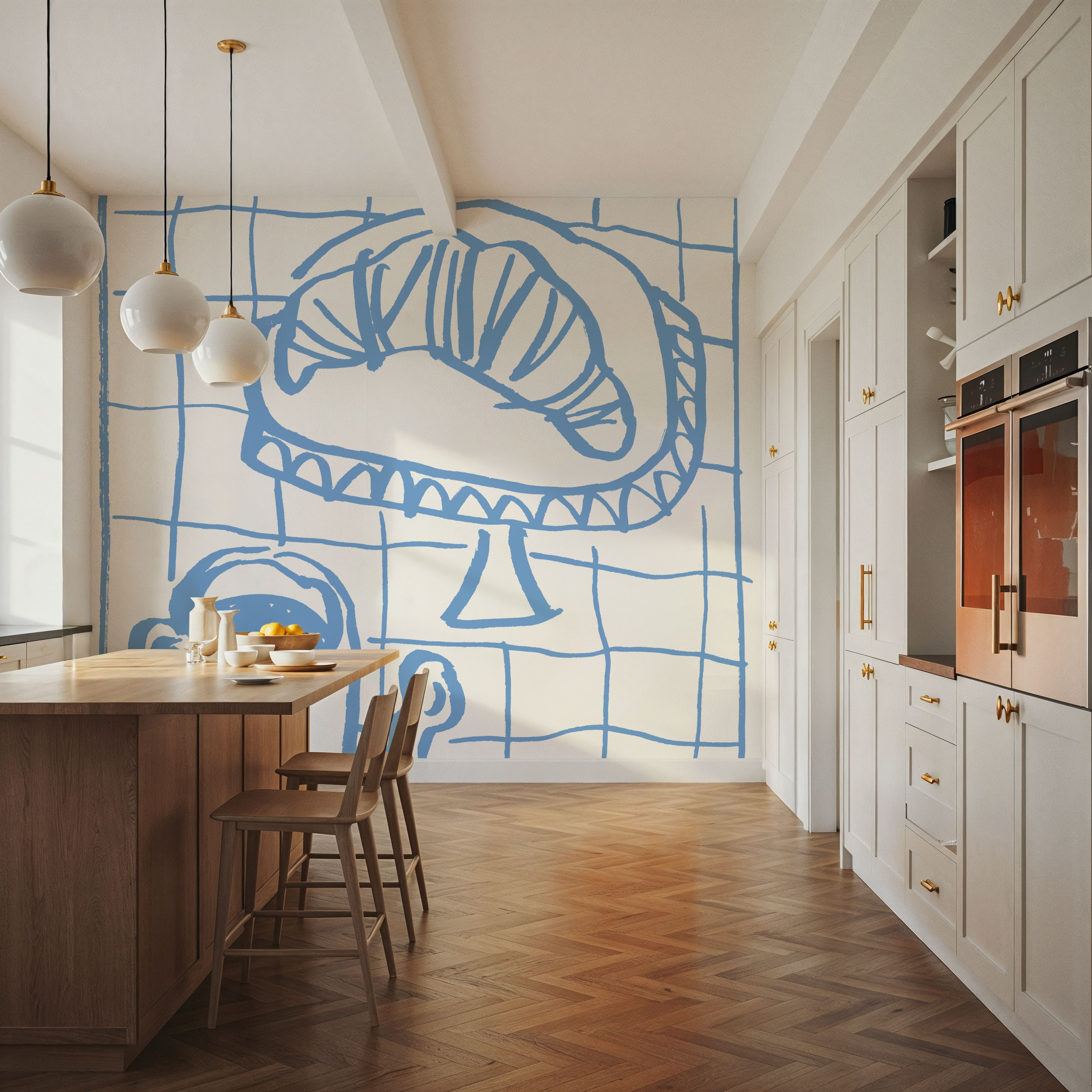 Breakfast Doodles IV White