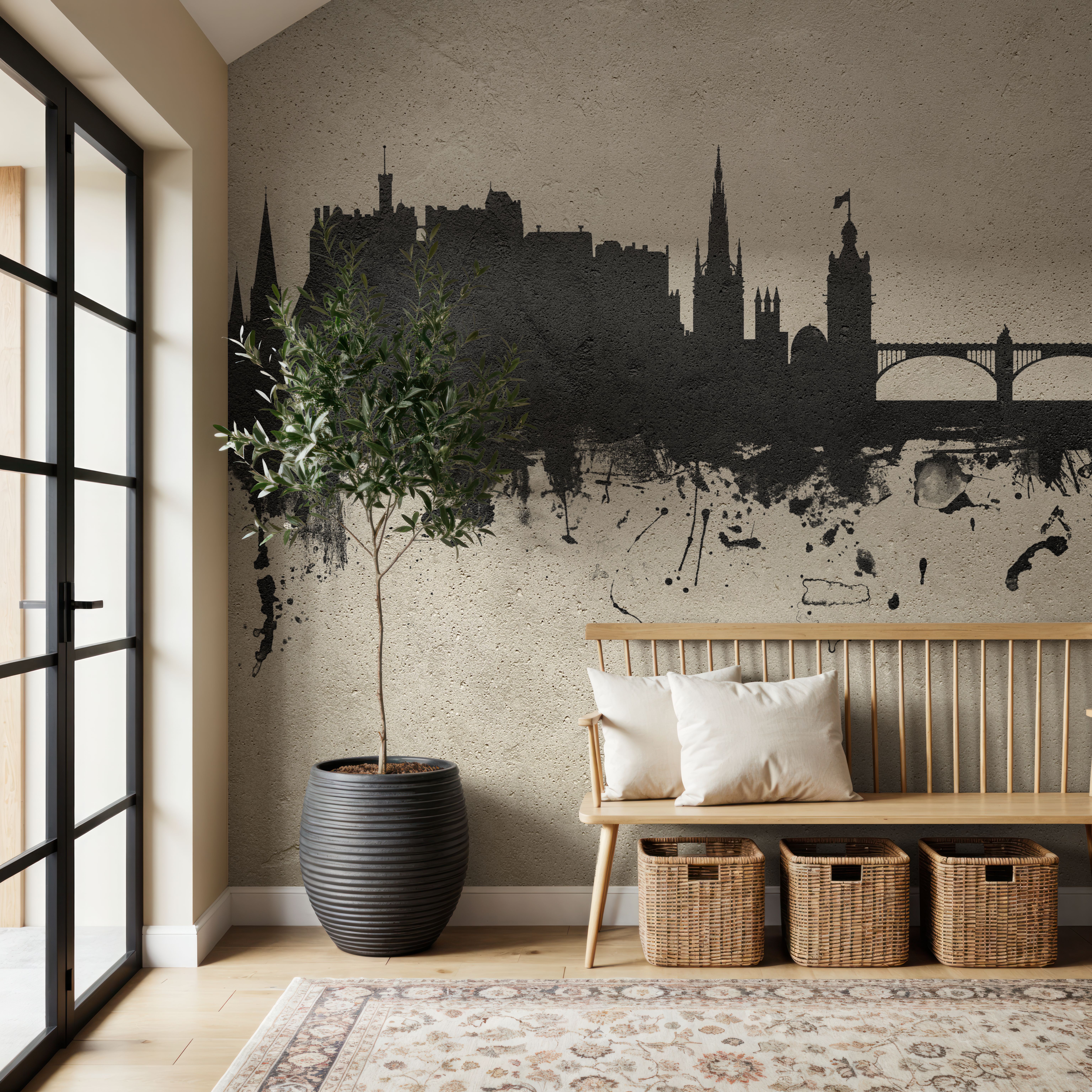 Edinburgh Scotland Skyline Concrete