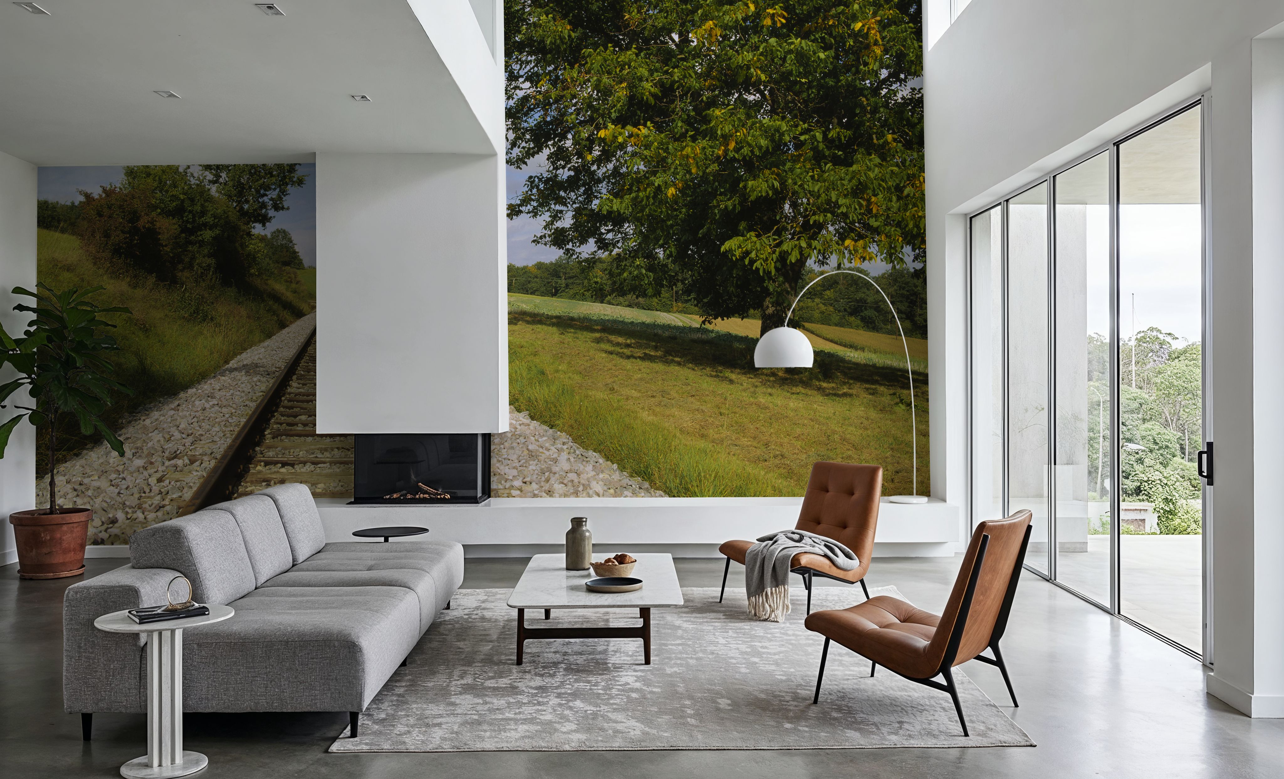 Rural Railway, Wallpaper