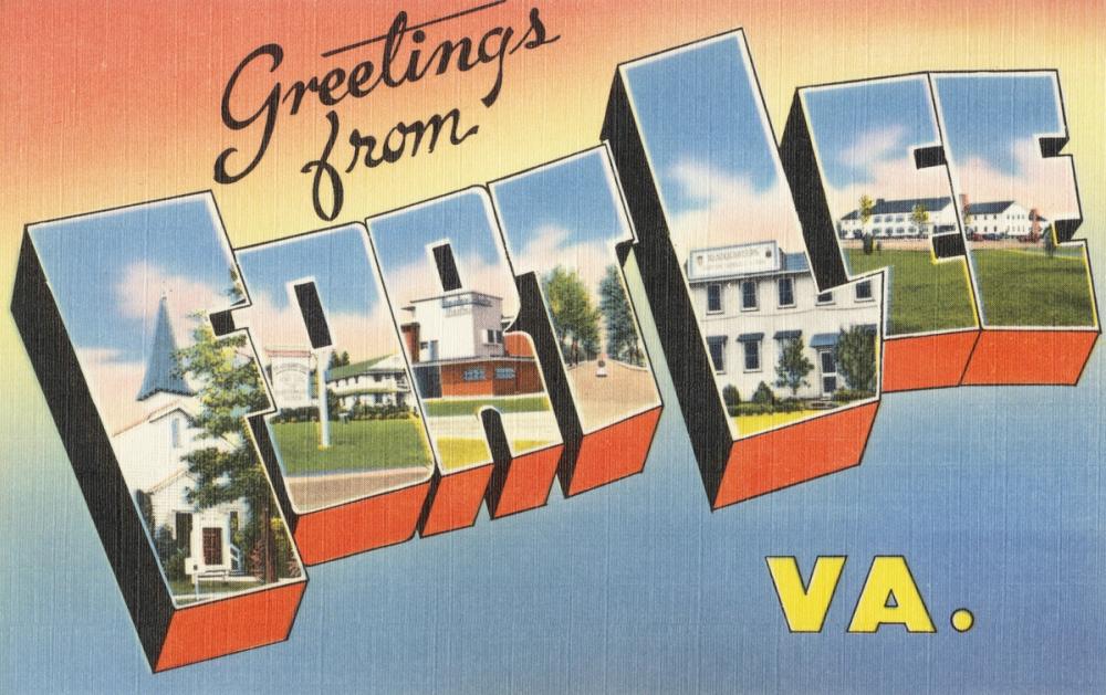 Greetings from Fort Lee - Screenprint Postcard