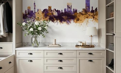 Pretoria South Africa Skyline Purple & Gold