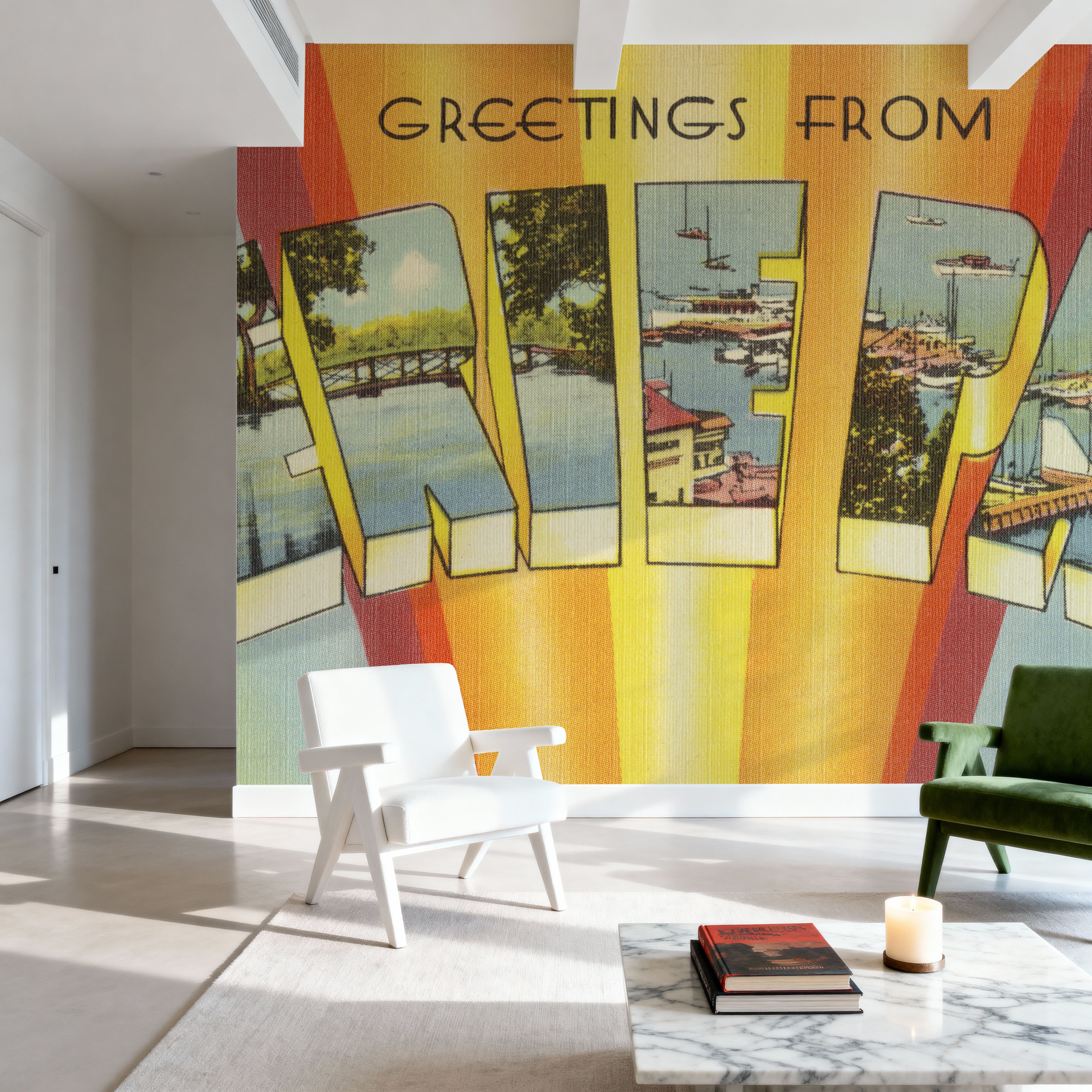 Greetings from Erie - Screenprint Postcard