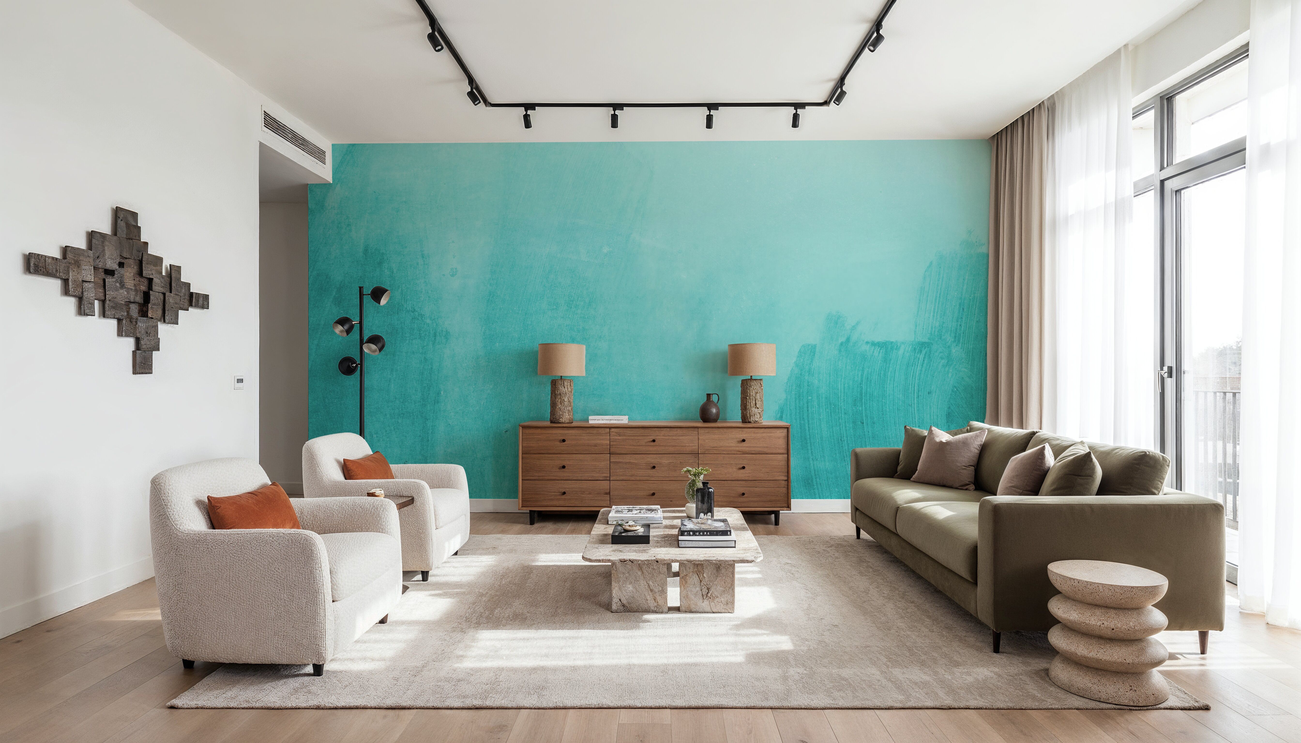 Turquoise Void, Wallpaper