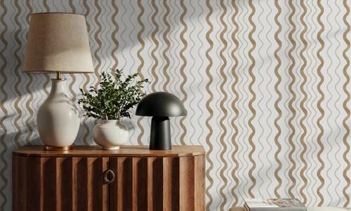 Wavy Stripes, Mocha