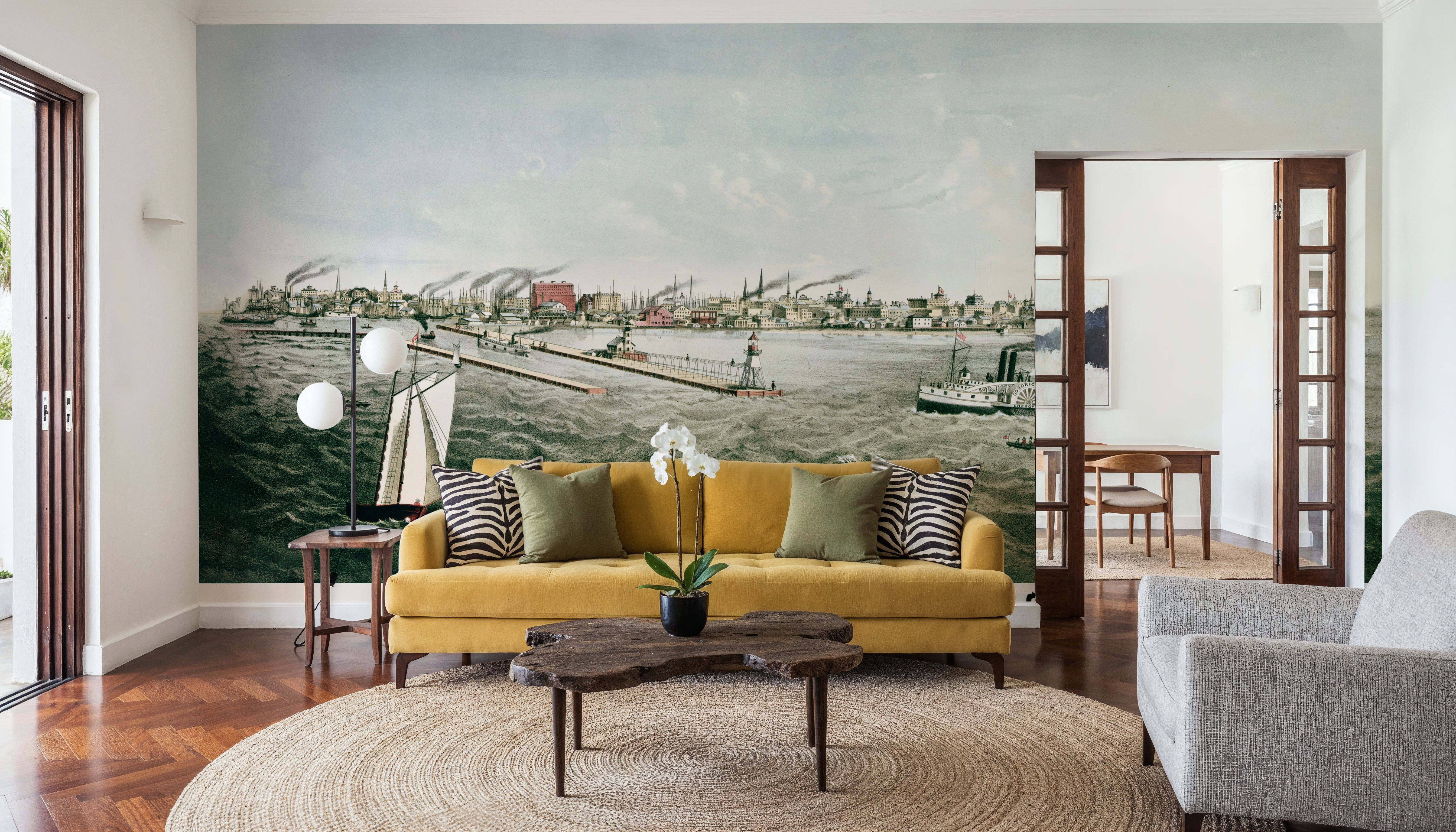 Old view of Milwaukee from Lake Michigan, 1874