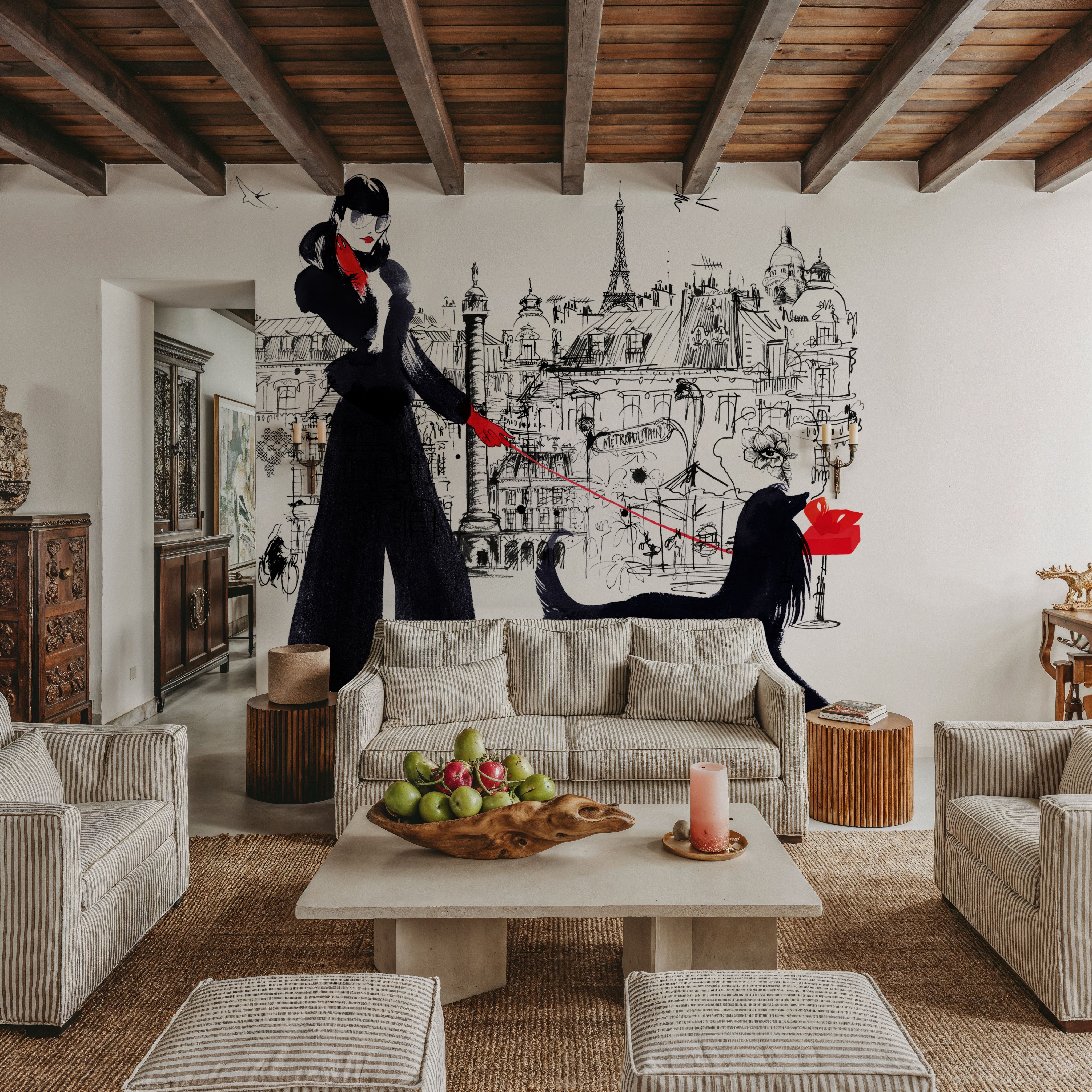 Walking in Paris, Papel de parede