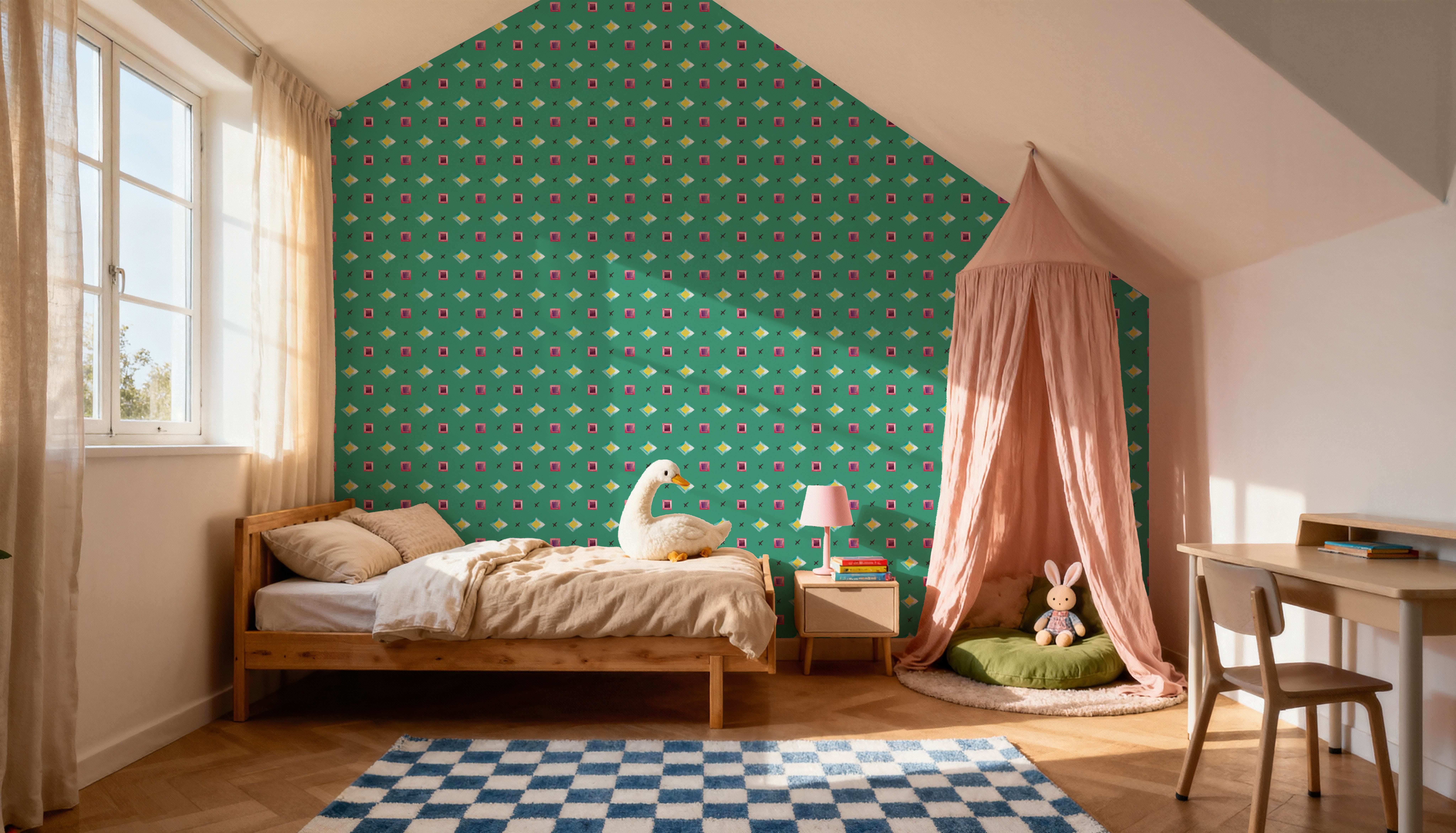 Boho Symbols Green