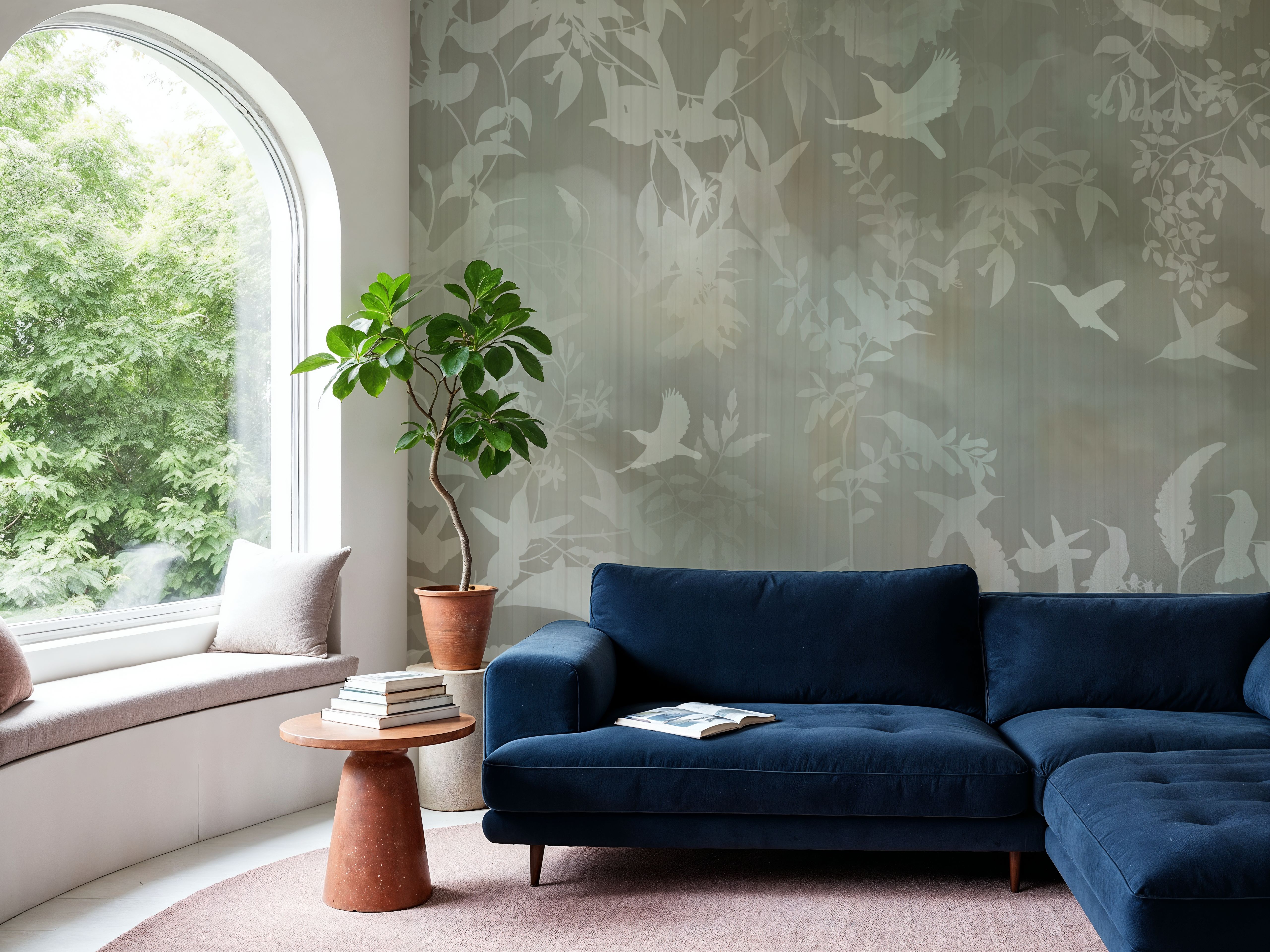 Birds in the Fog Yellow