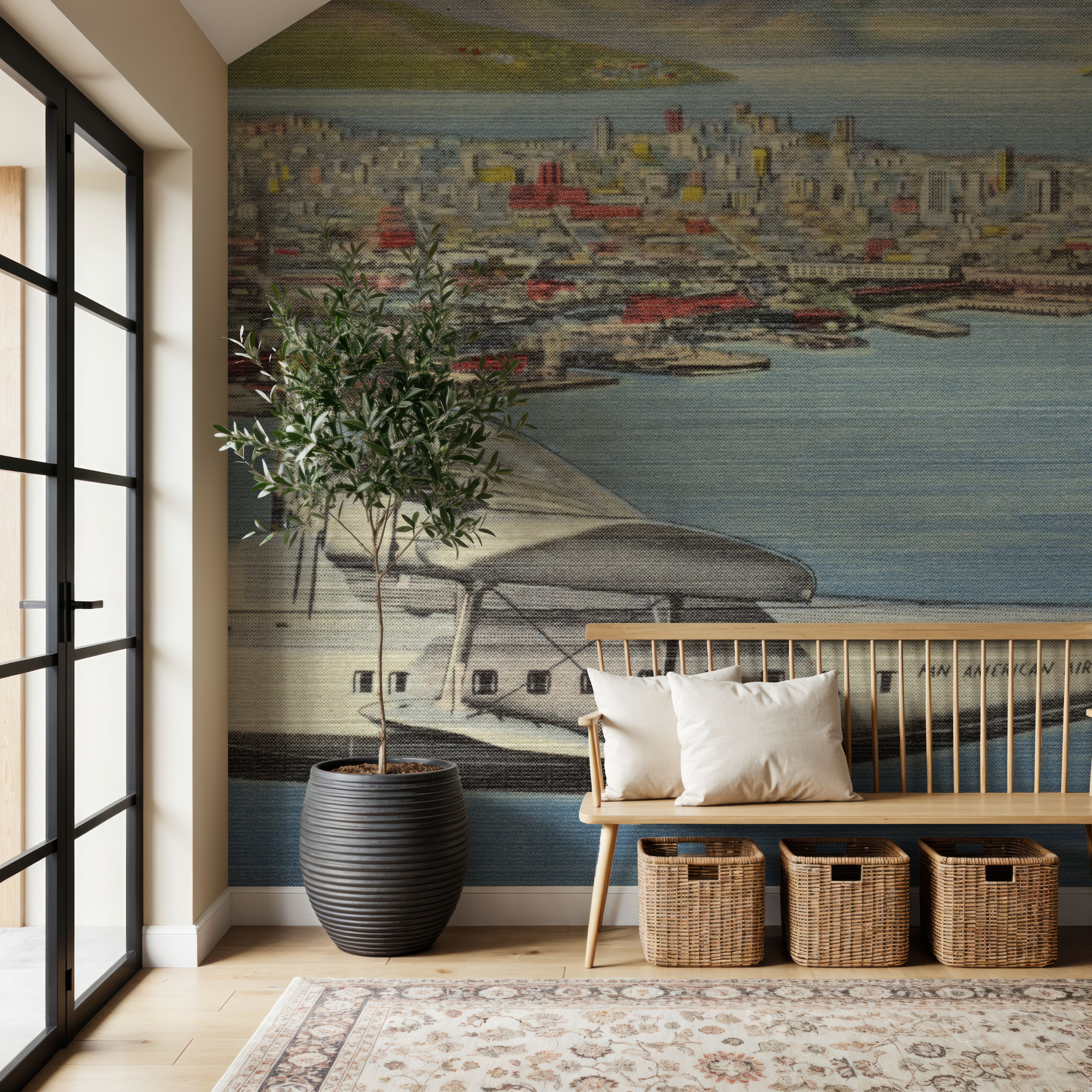 Greetings from PanAm - Screenprint Postcard