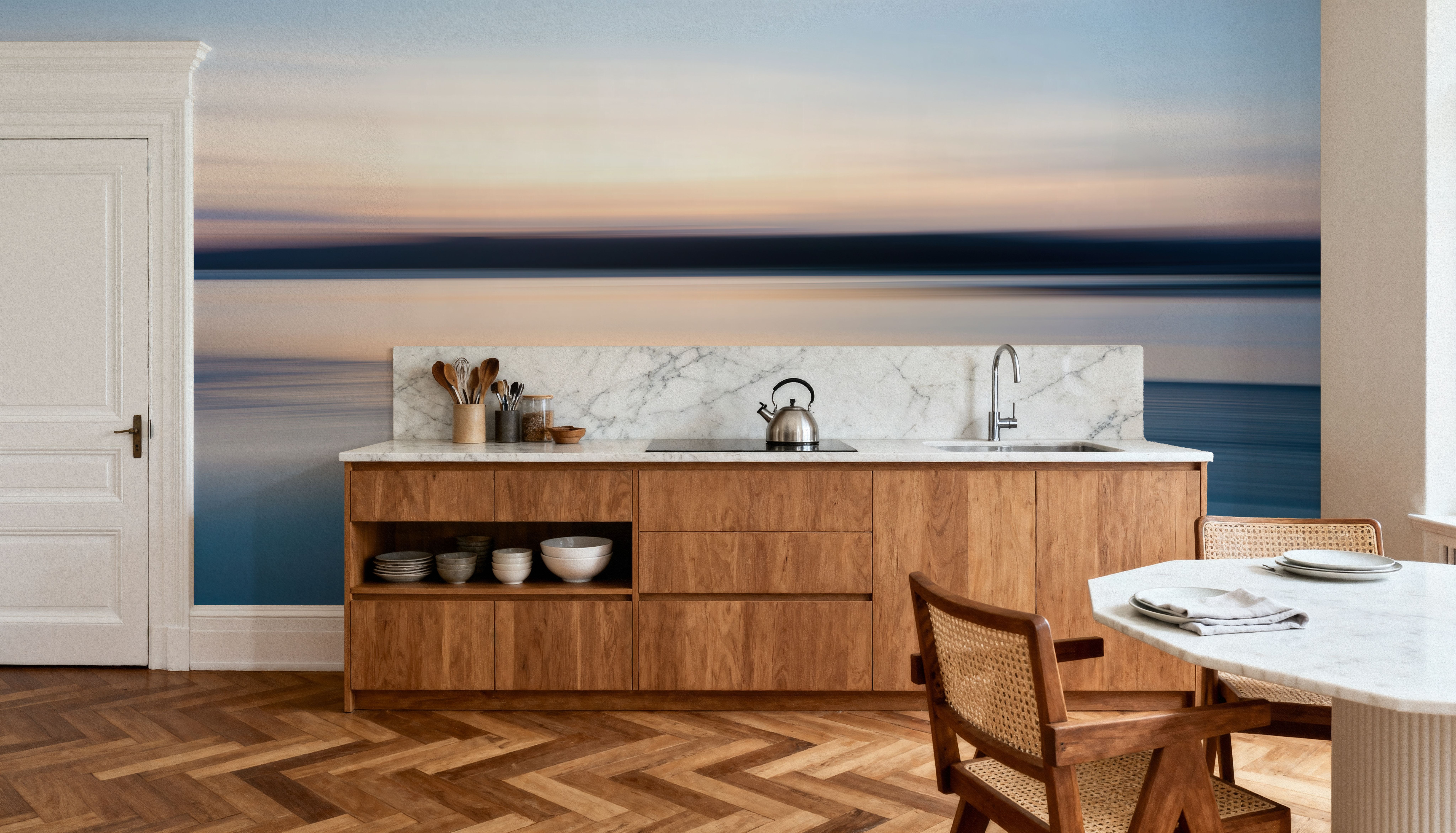 Reflection Of Morning Sky