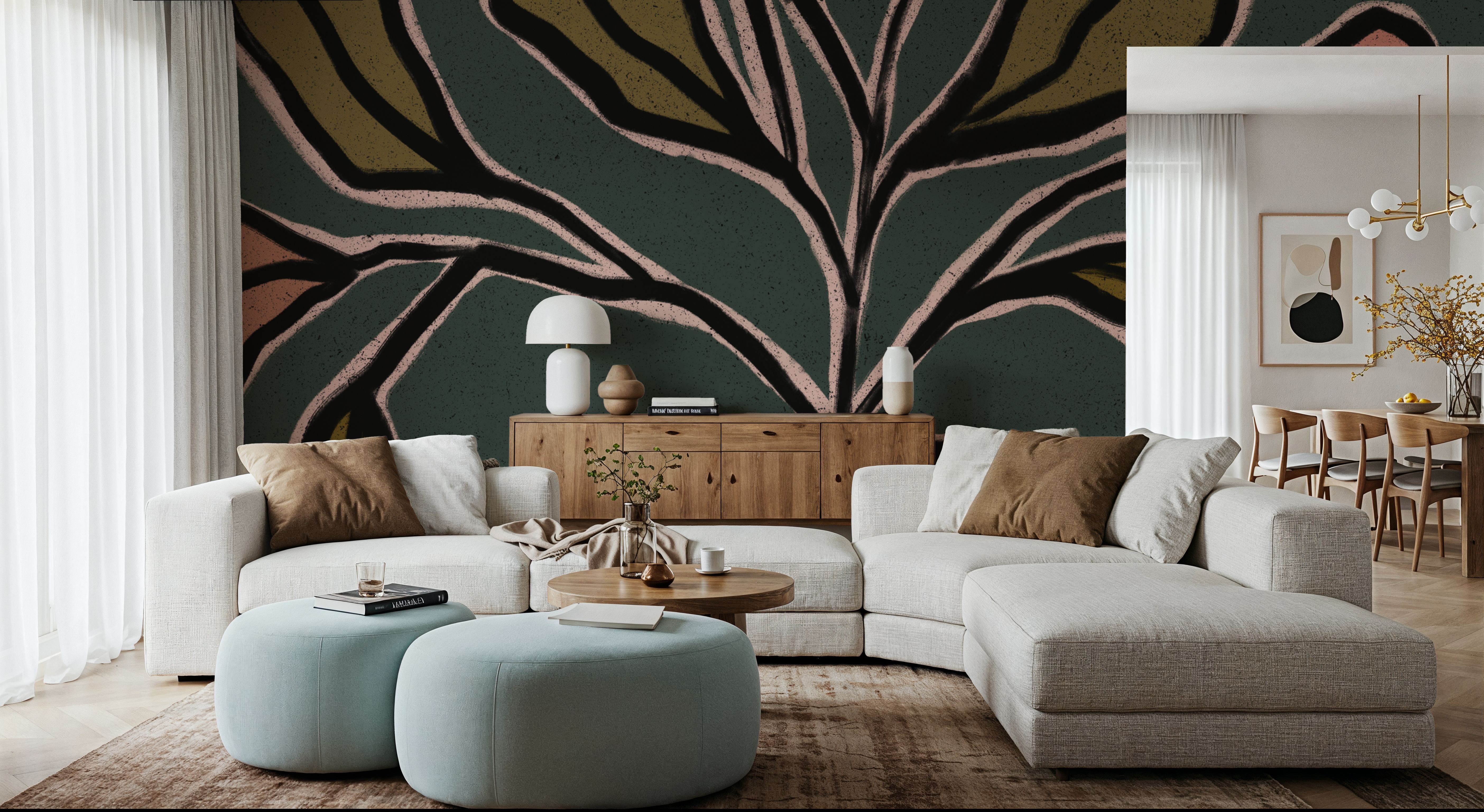 Checkerboard Floral I