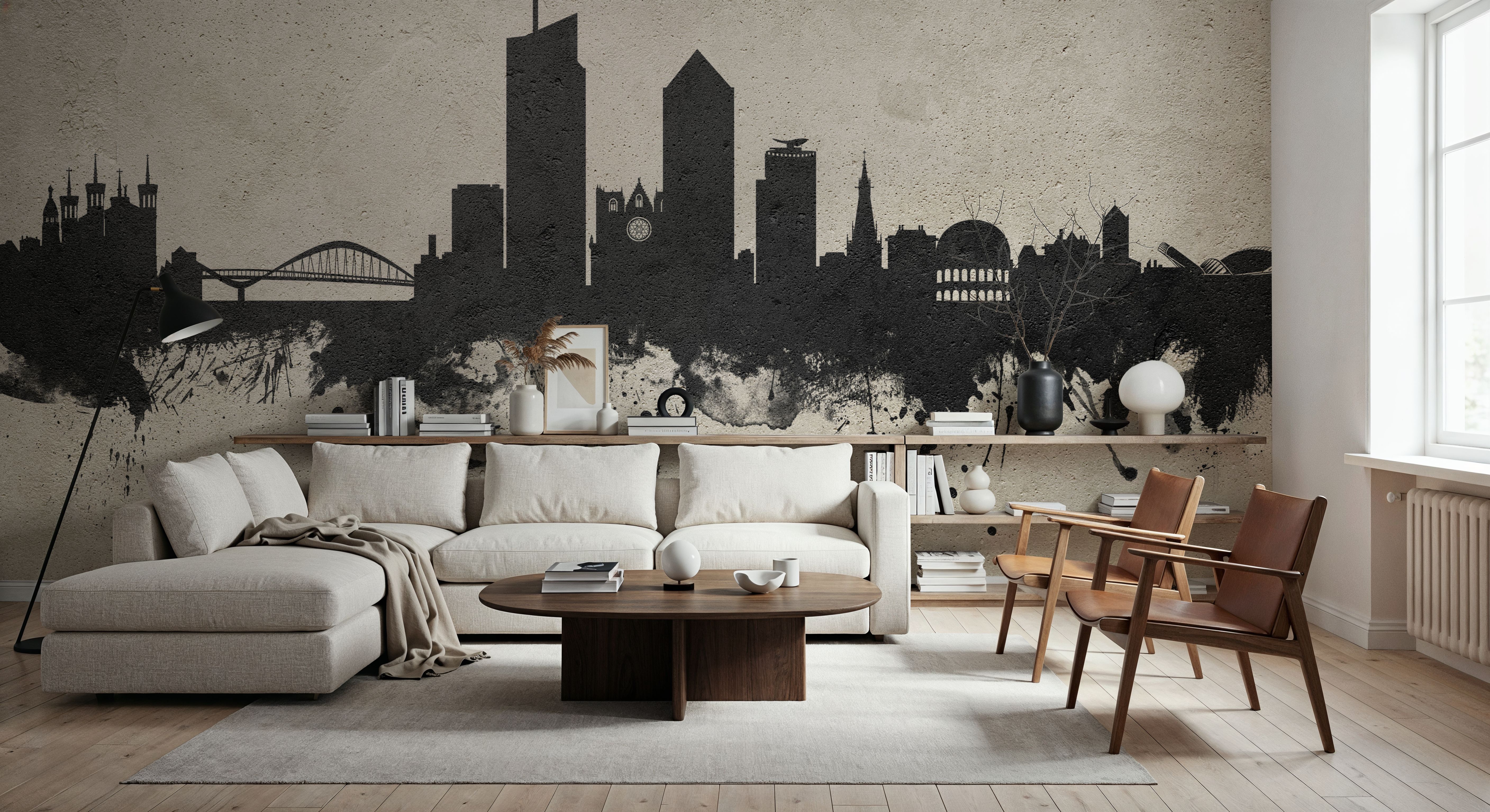 Lyon France Skyline Concrete