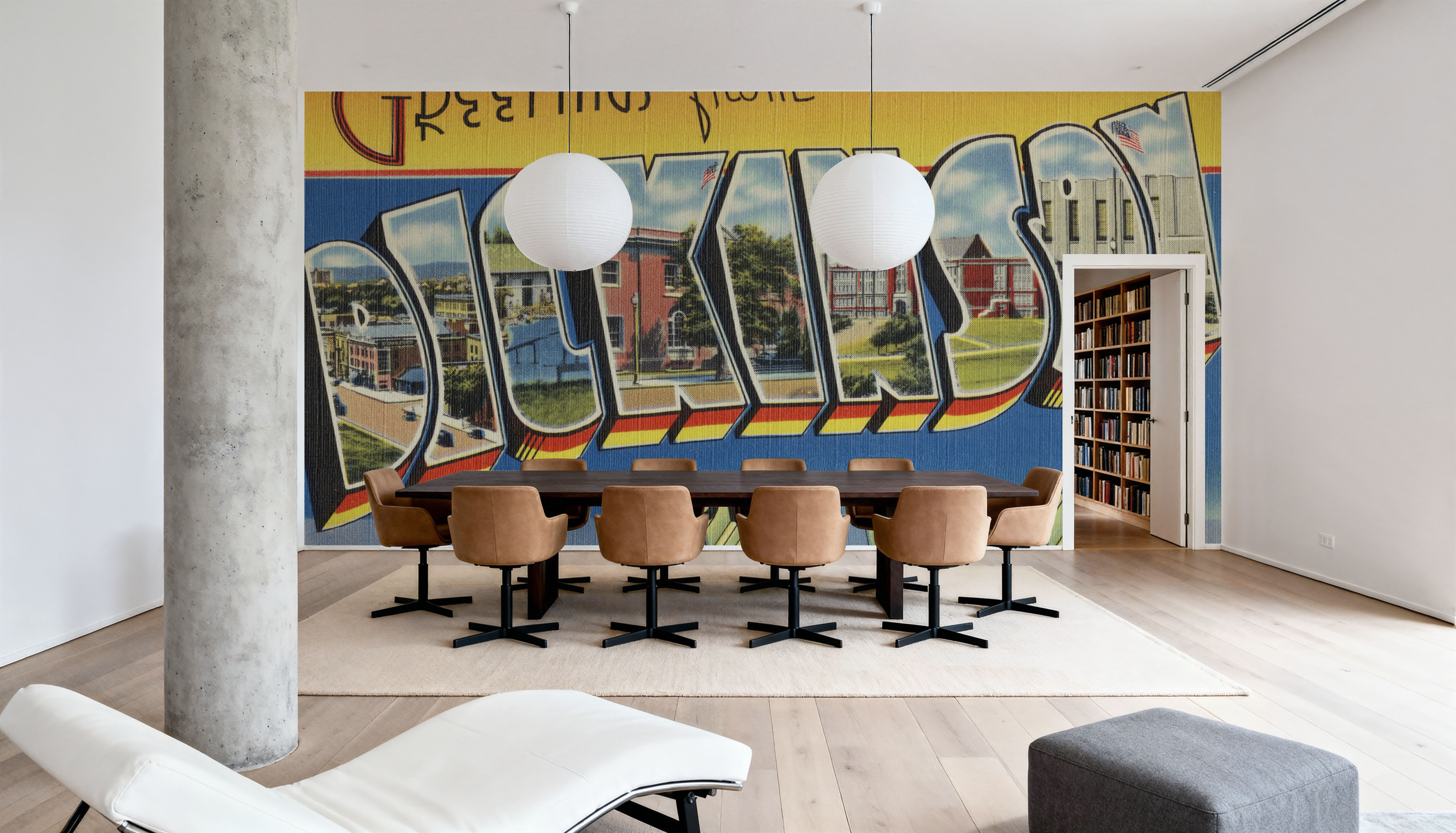 Greetings from Dickinson - Screenprint Postcard