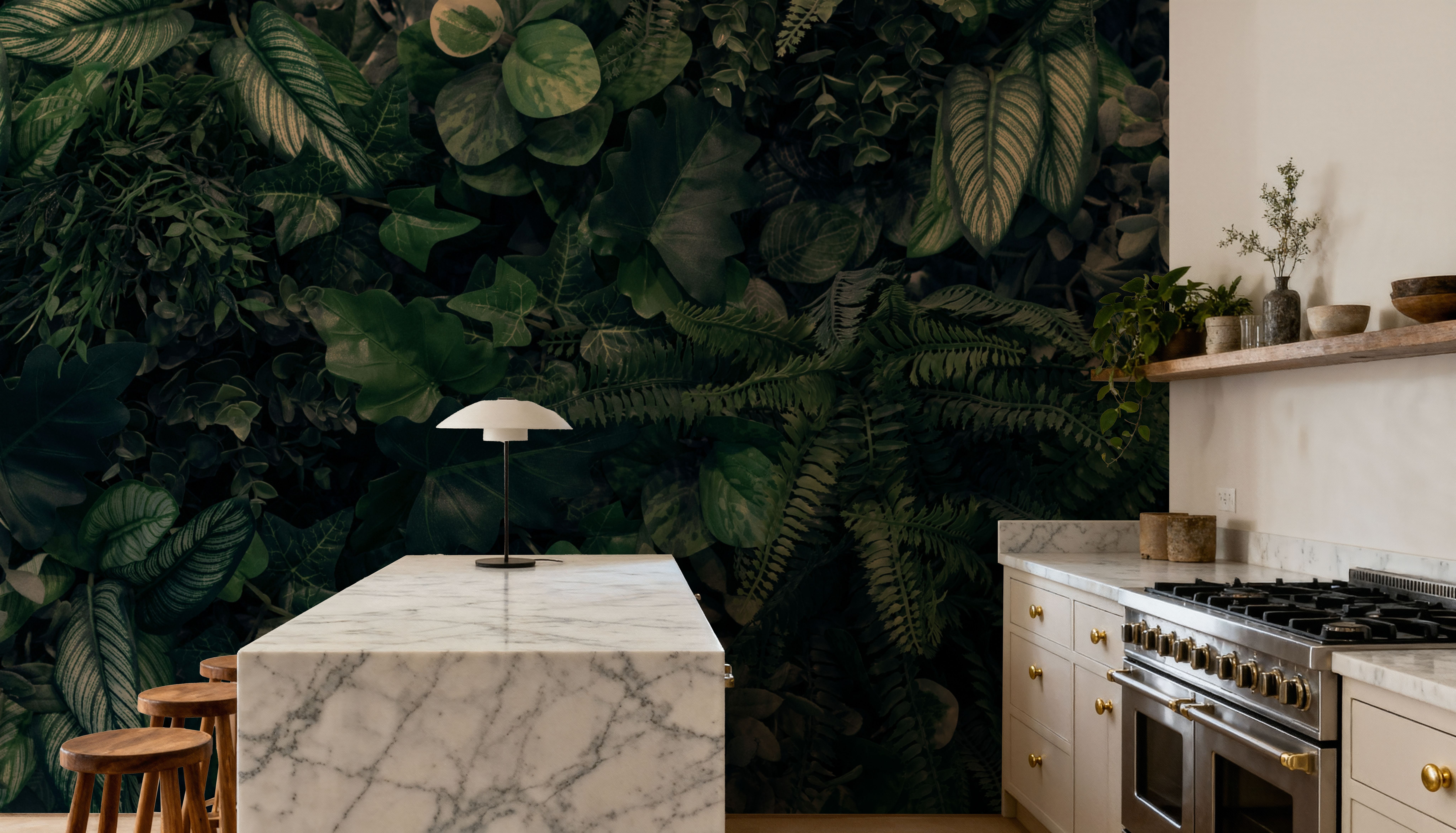 Wall of Leaves, Wallpaper