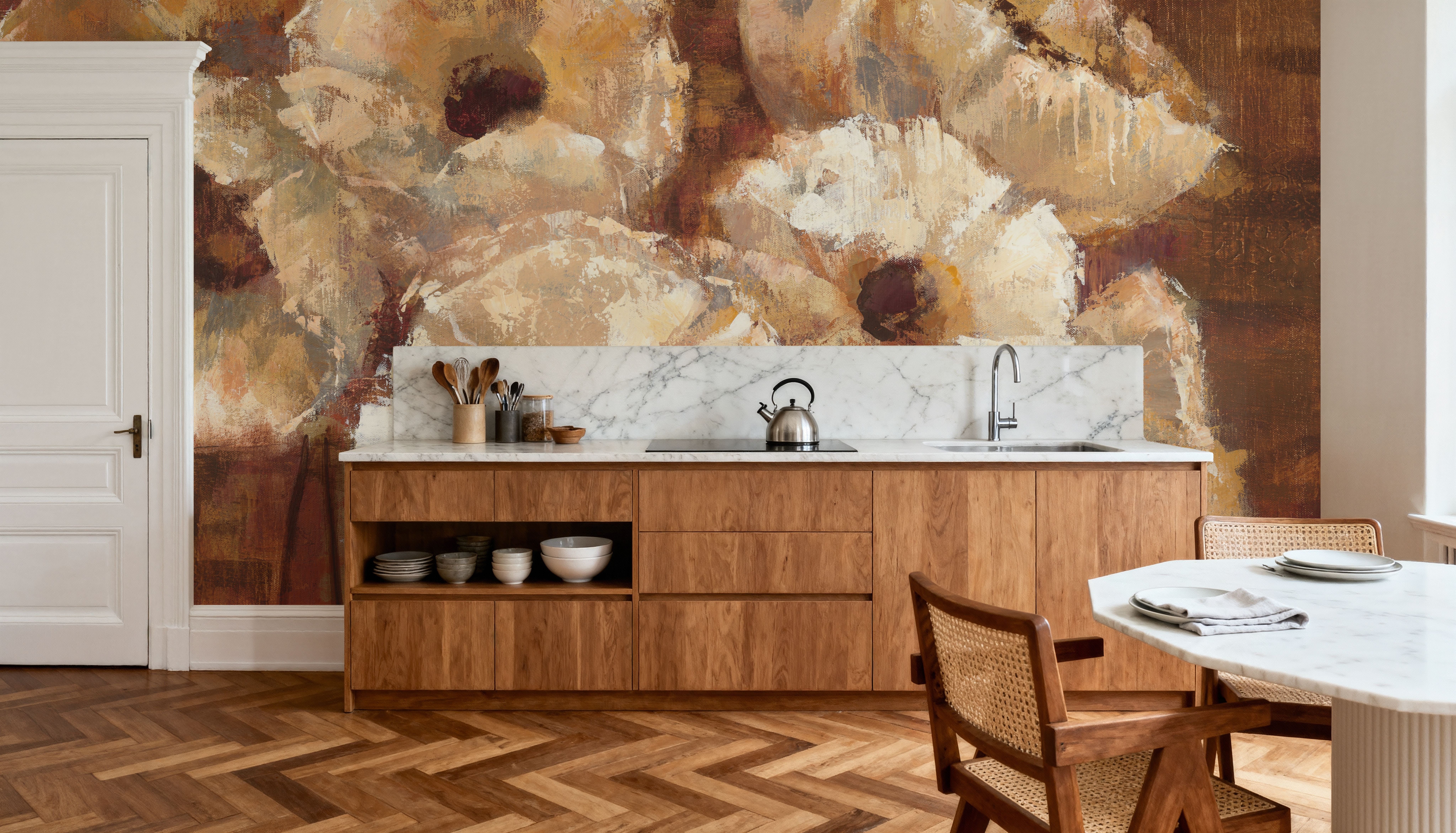 Waltzing Poppies, Wallpaper