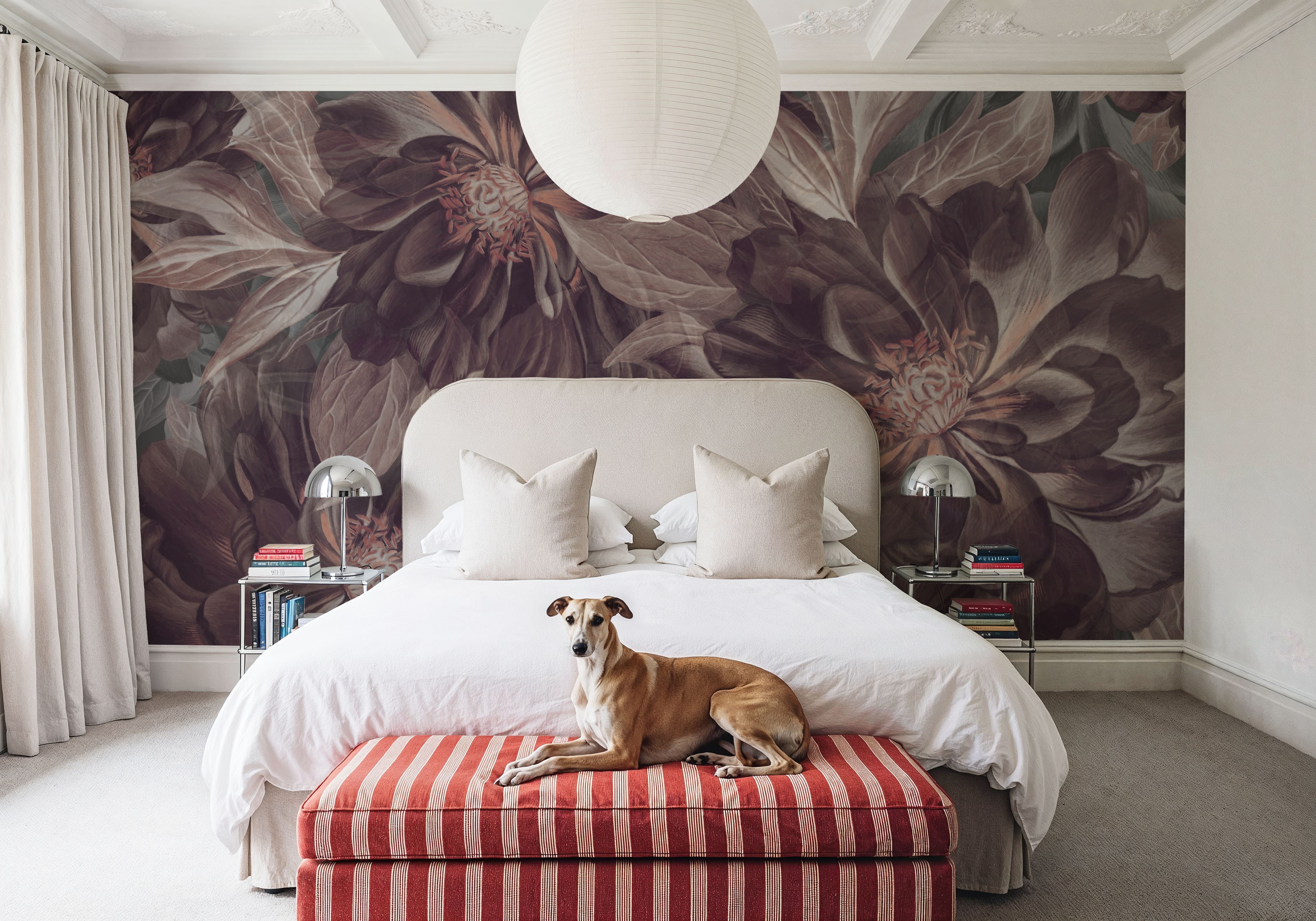  Foliage study - Dark Plum, Wallpaper