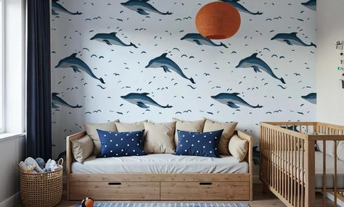 Dolphins in The Sea