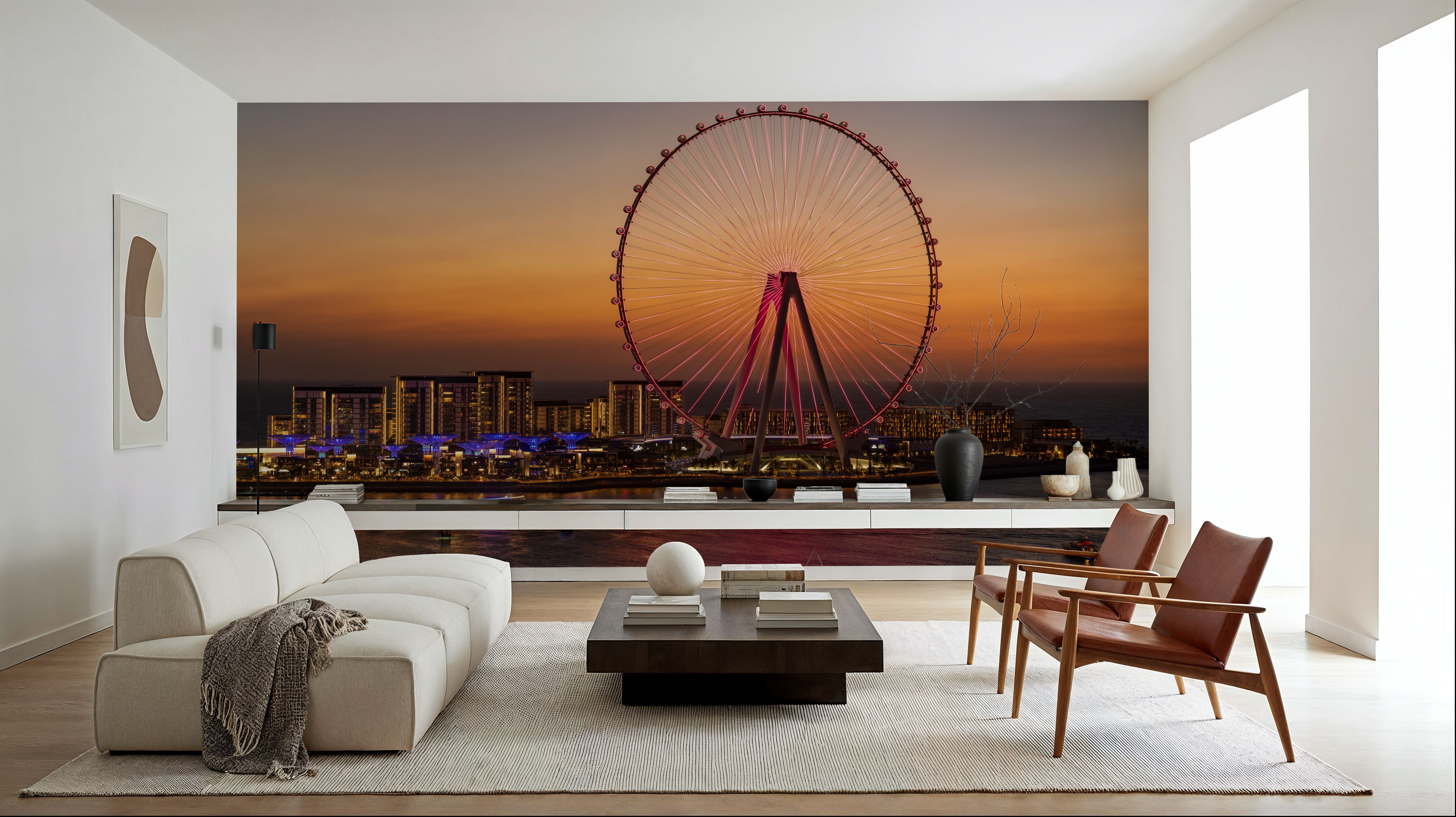Sunset Ferris Wheel, Tapeten