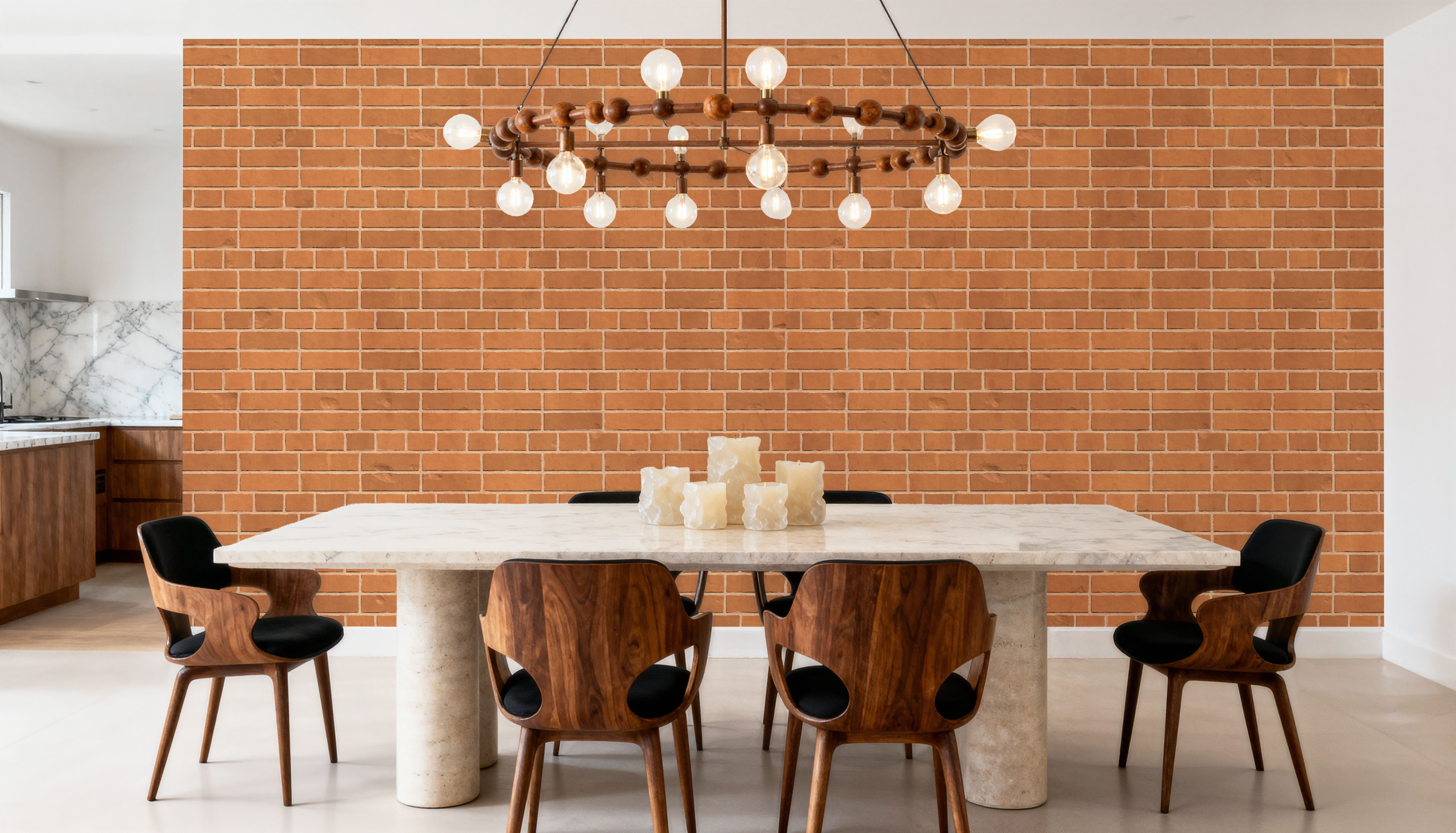 Rustic Brown Brick Wall