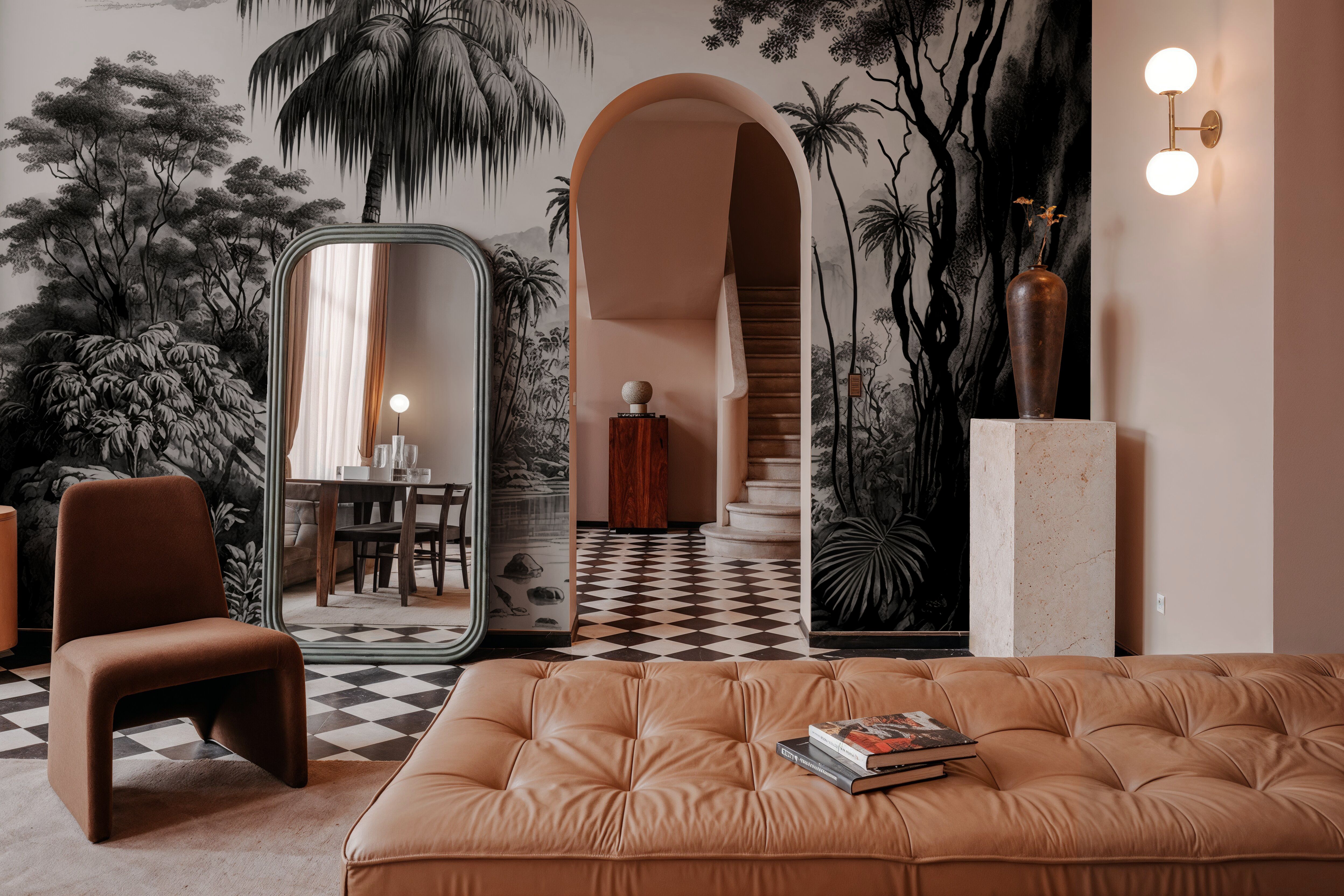 Tropical Riverbank, Wallpaper