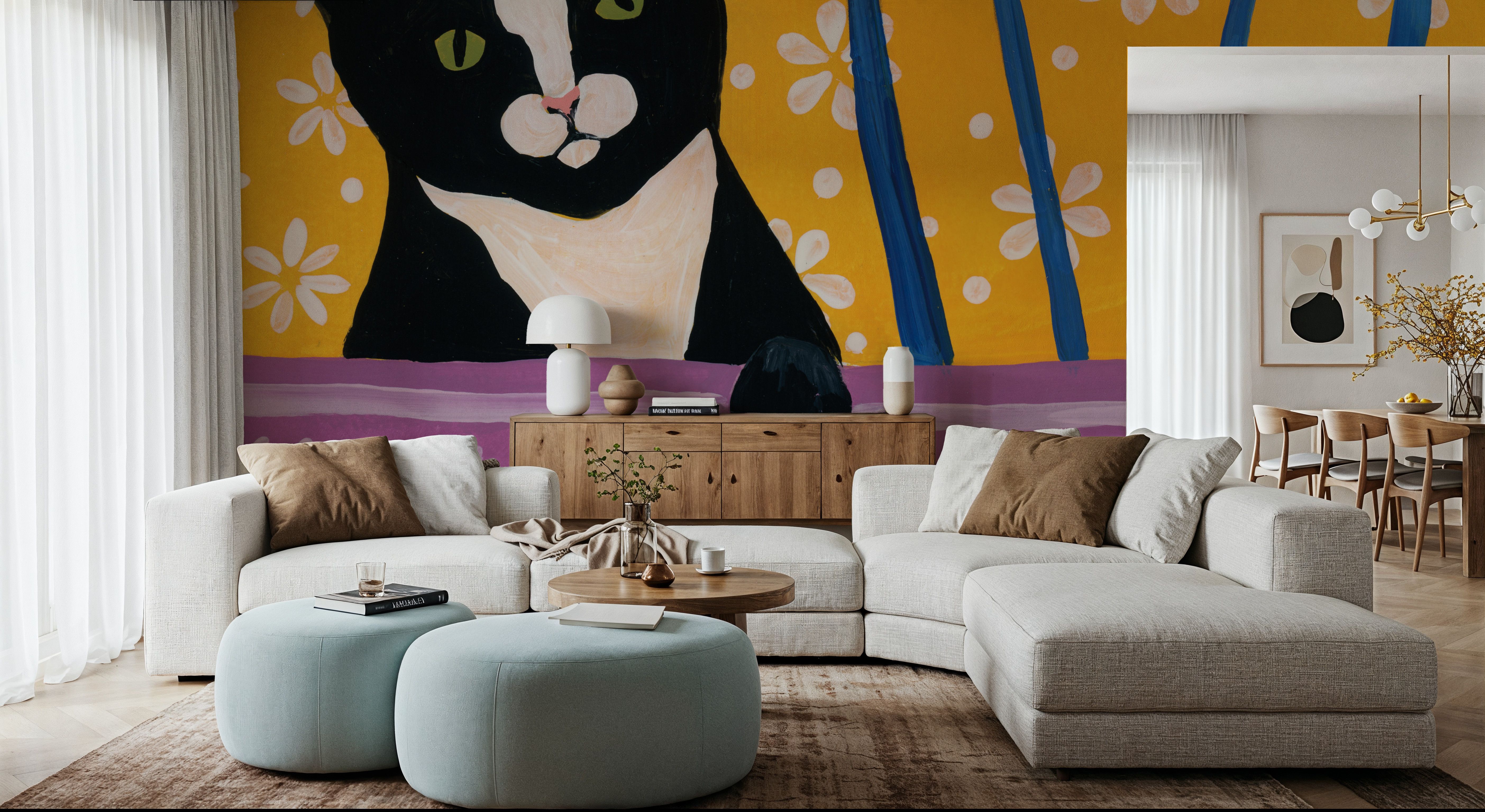 Wishful Kitten III, Papel pintado