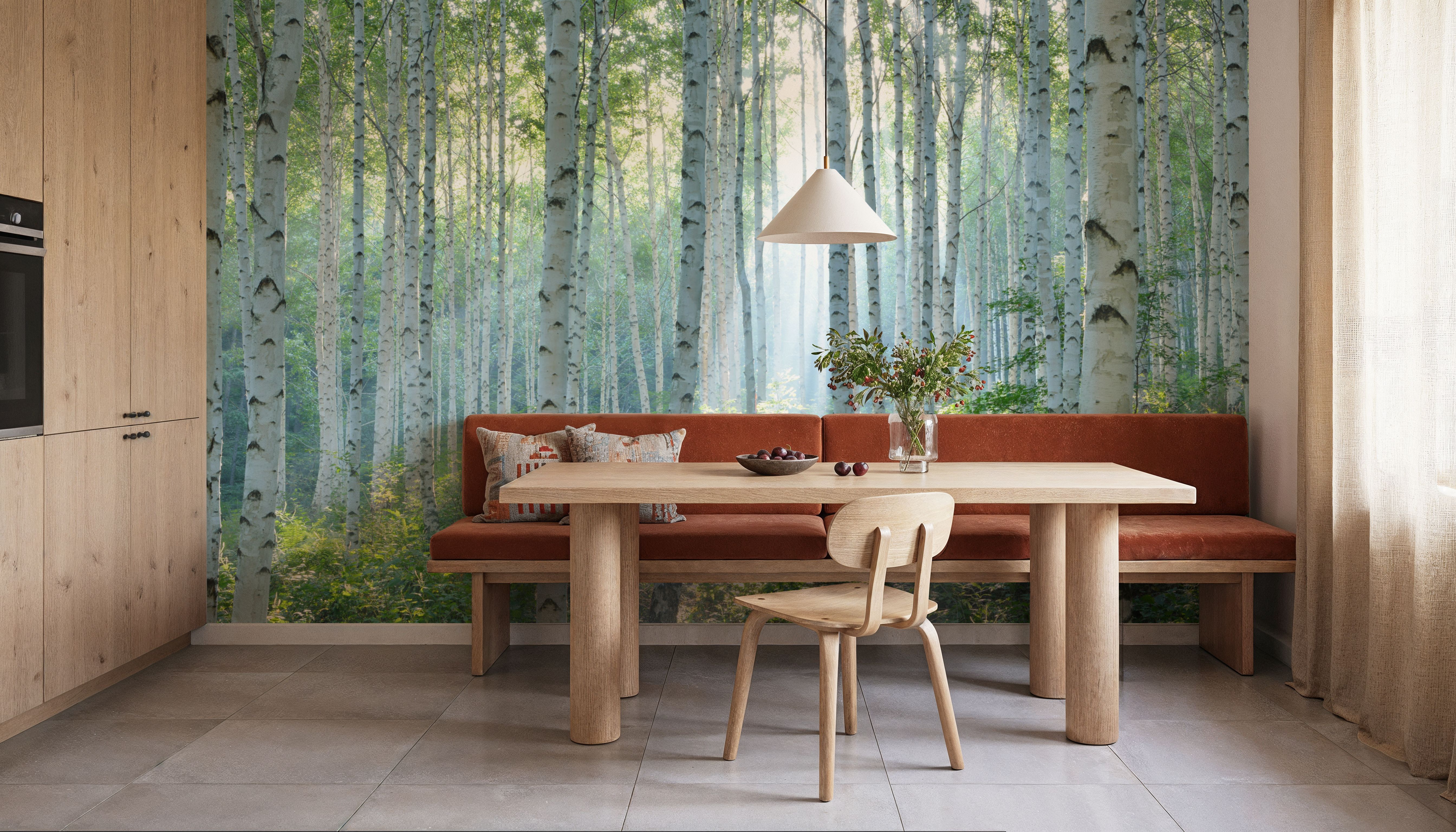 Peaceful Birch Woods