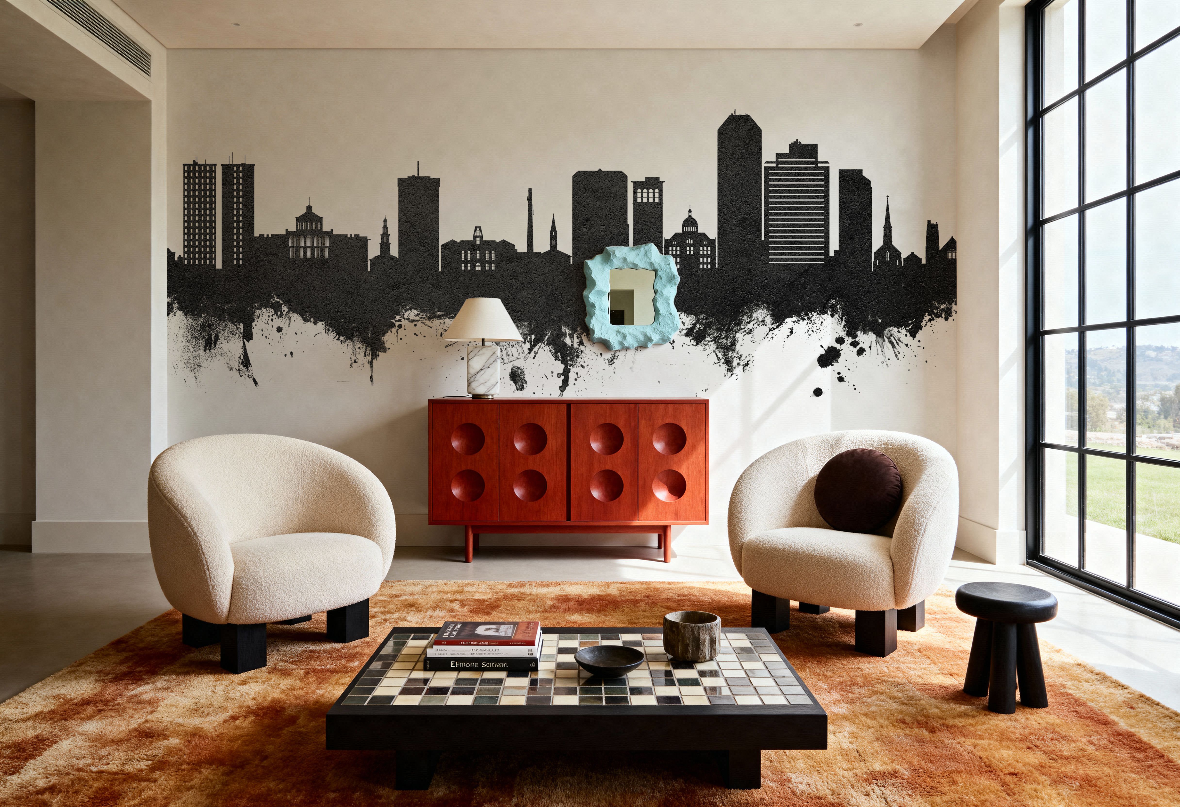 Lexington Kentucky Skyline Black & White