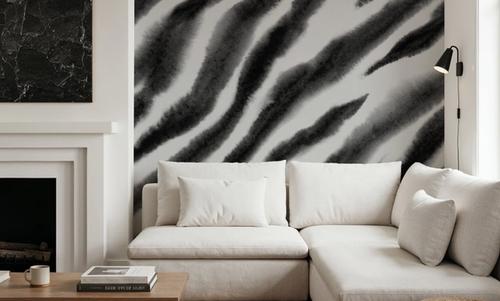 Watercolor Tiger Stripes, Zebra