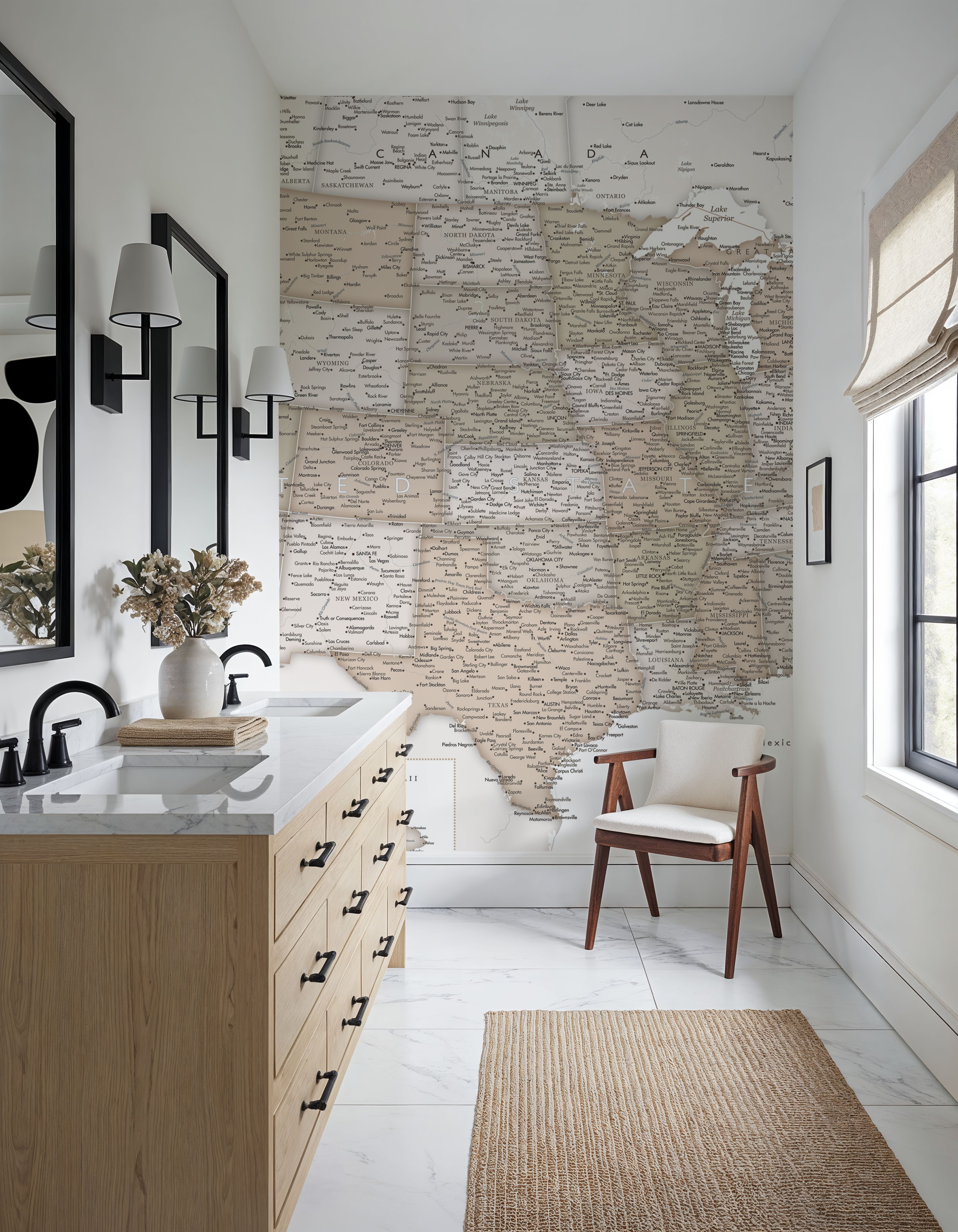 US Map Detailed - Loui