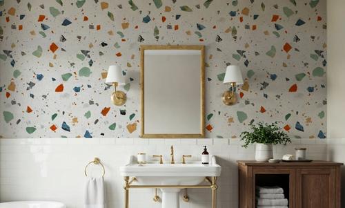 Terrazzo Multi Small, Chalk