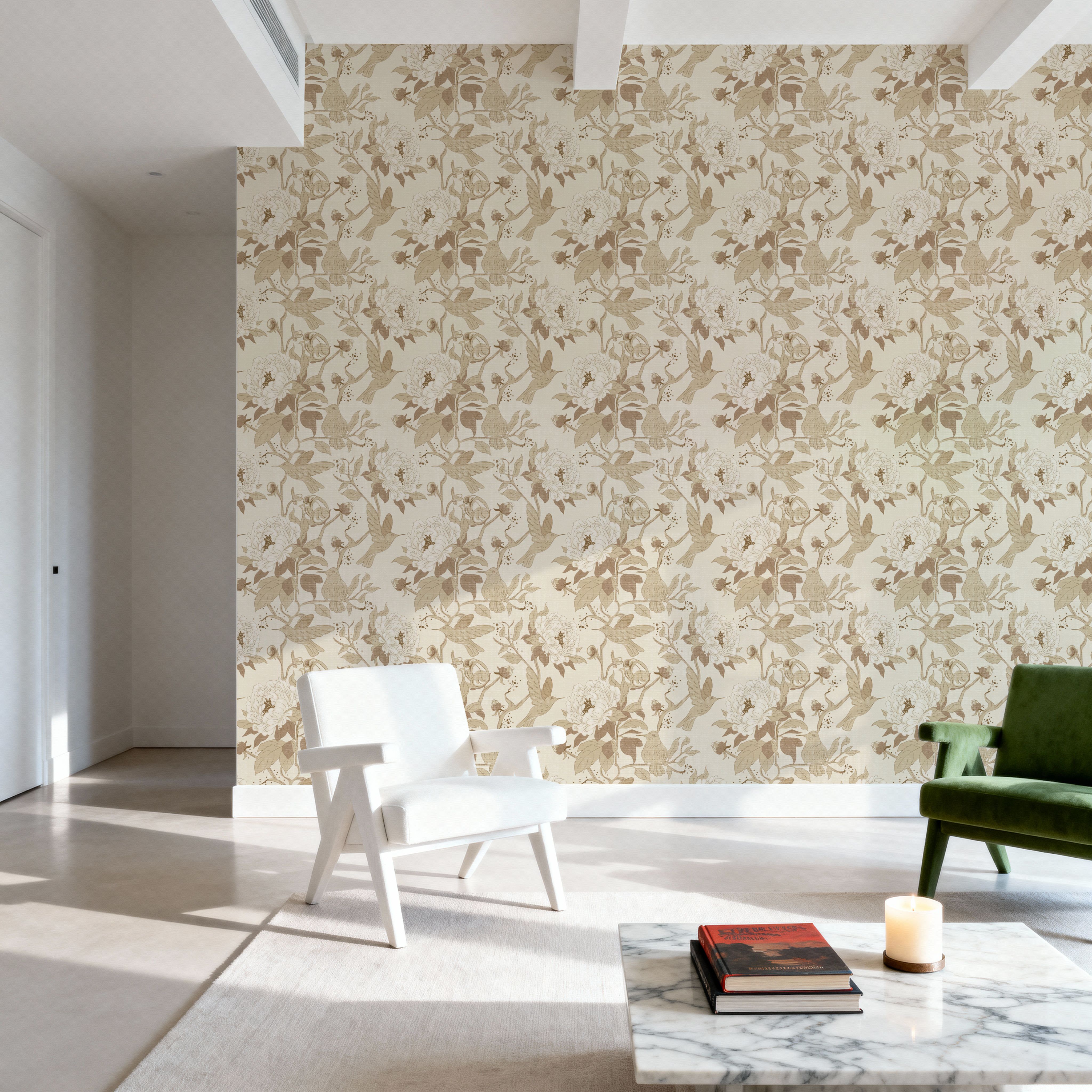 Peony Toile, Beige