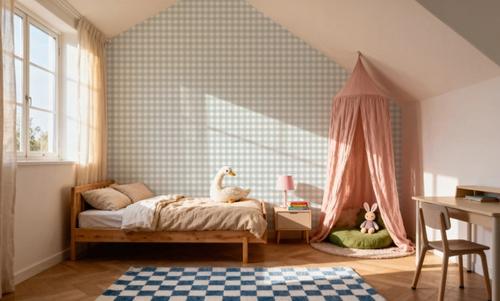 Gingham Linden Green