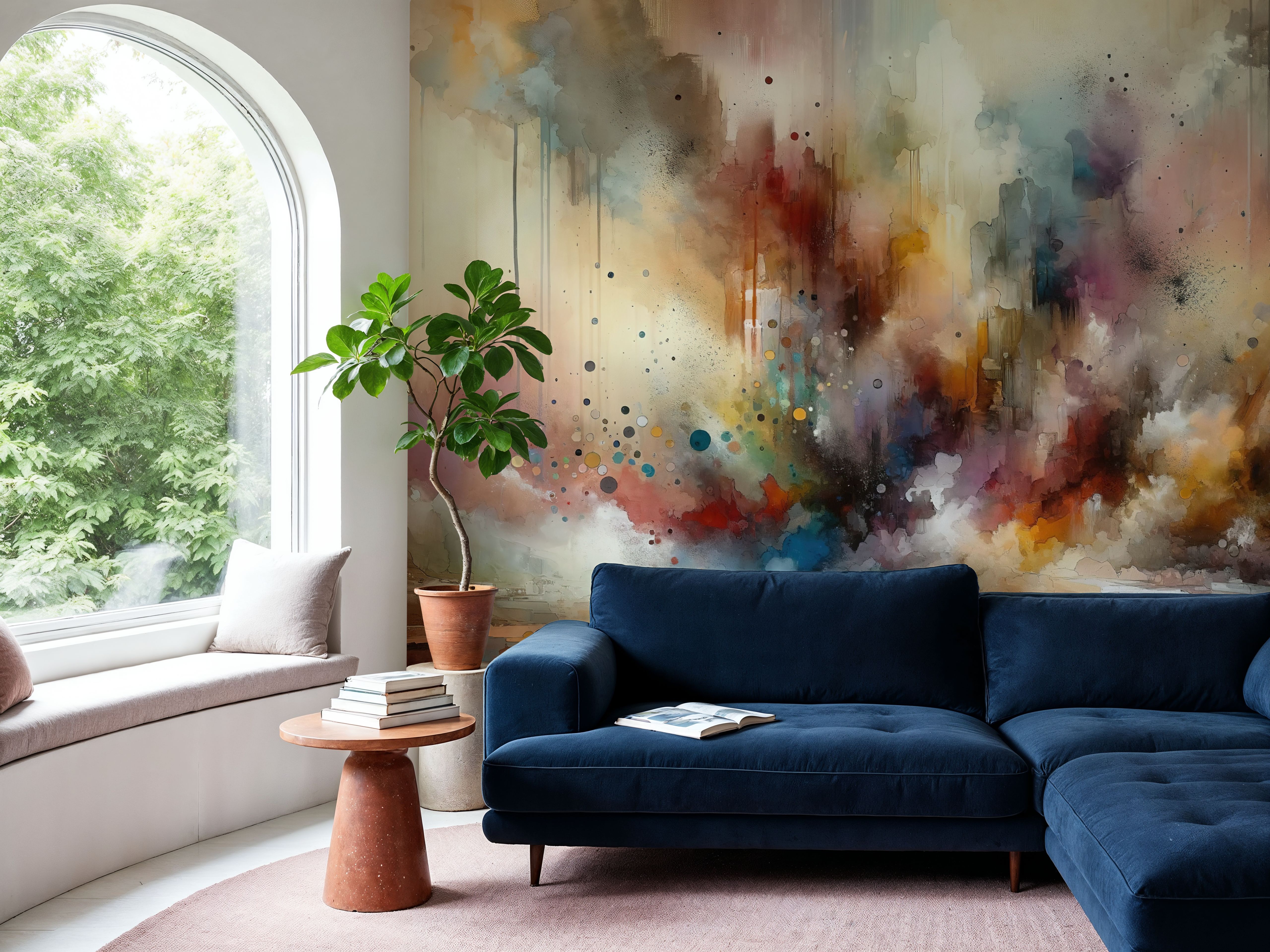 Abstract Journey in Earthy Colors