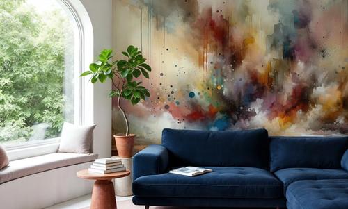 Abstract Journey in Earthy Colors