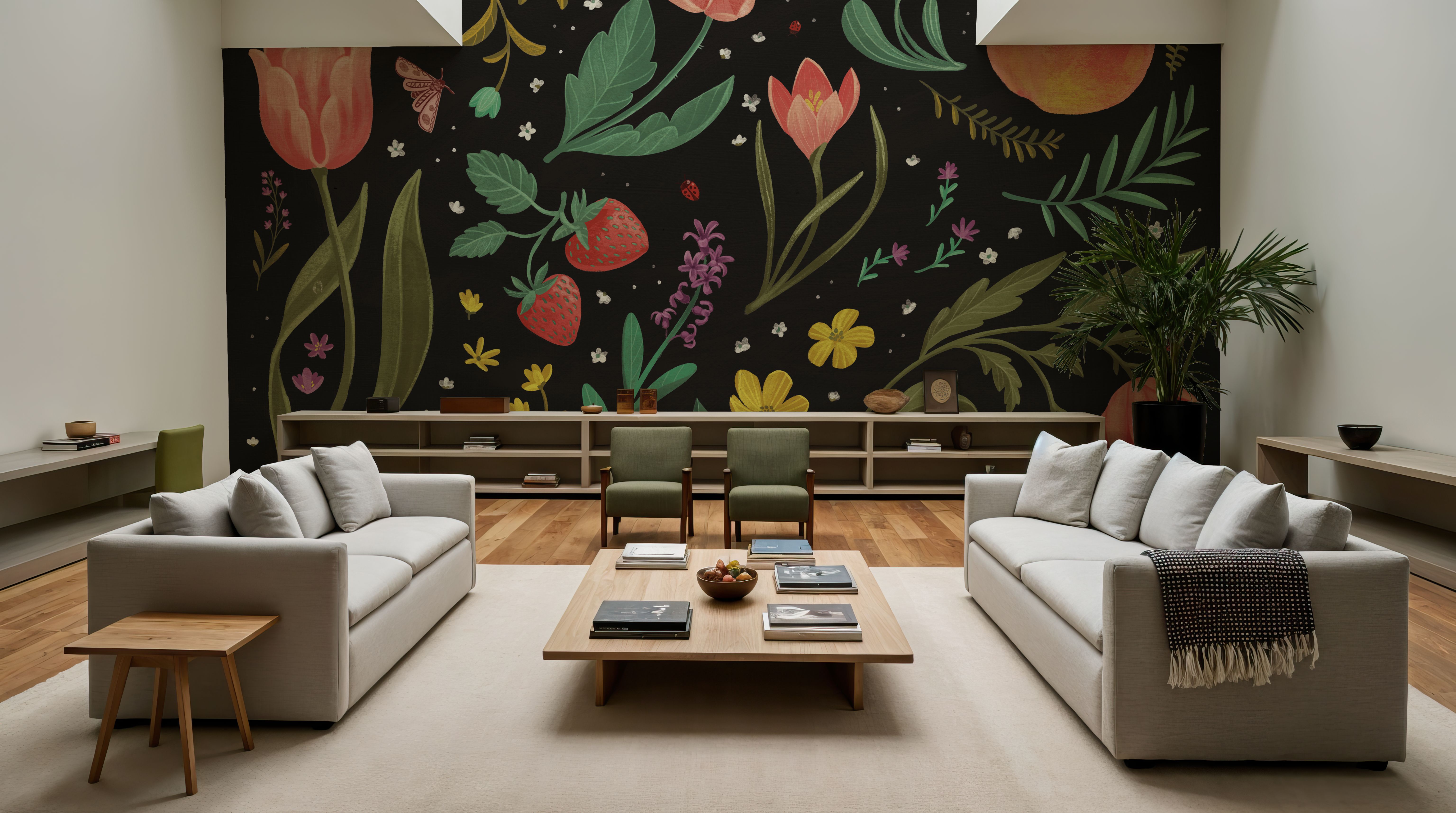 Spring Botanical Black