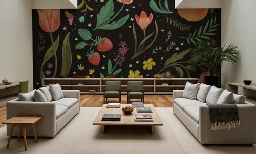 Spring Botanical Black