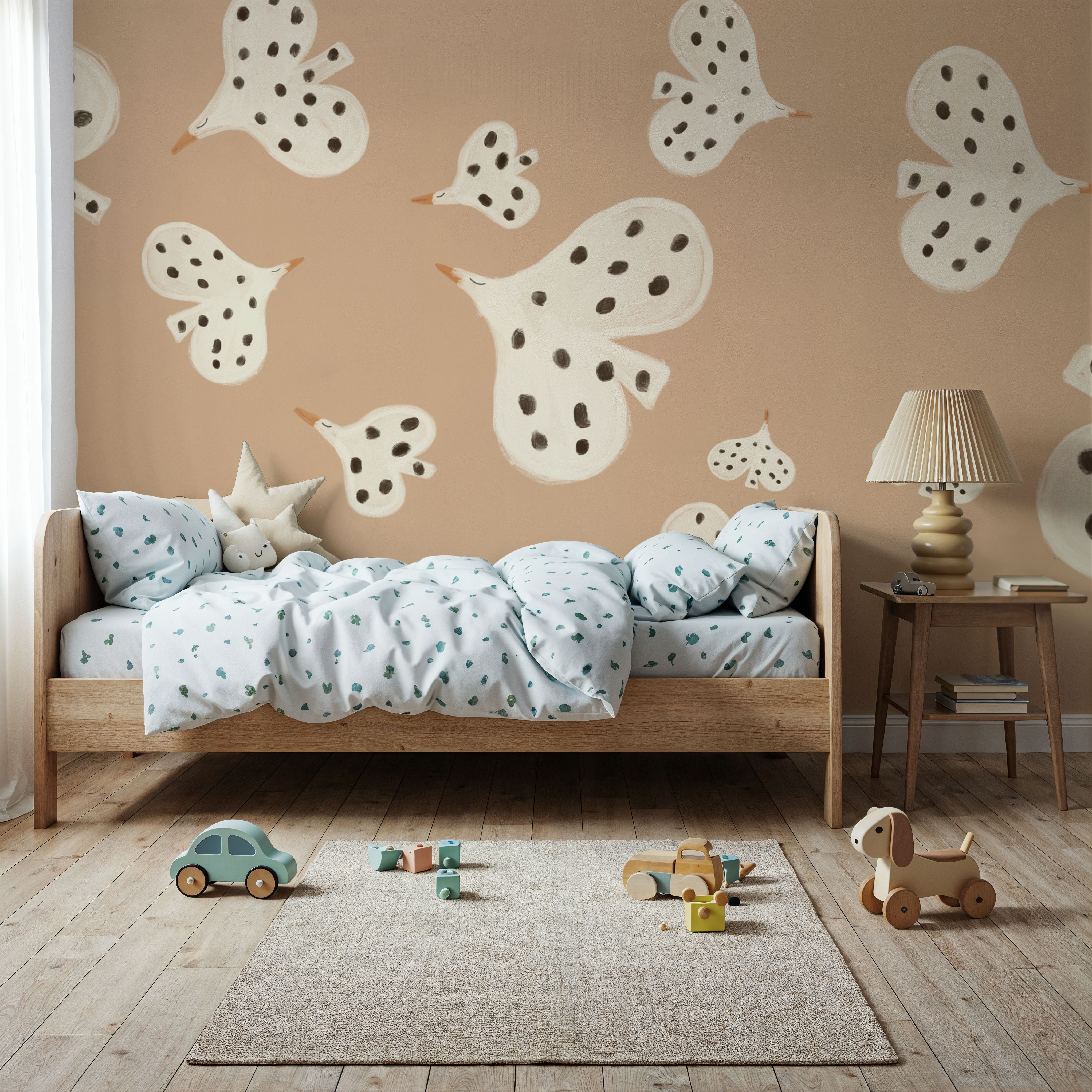 Birds Flying High, Peach