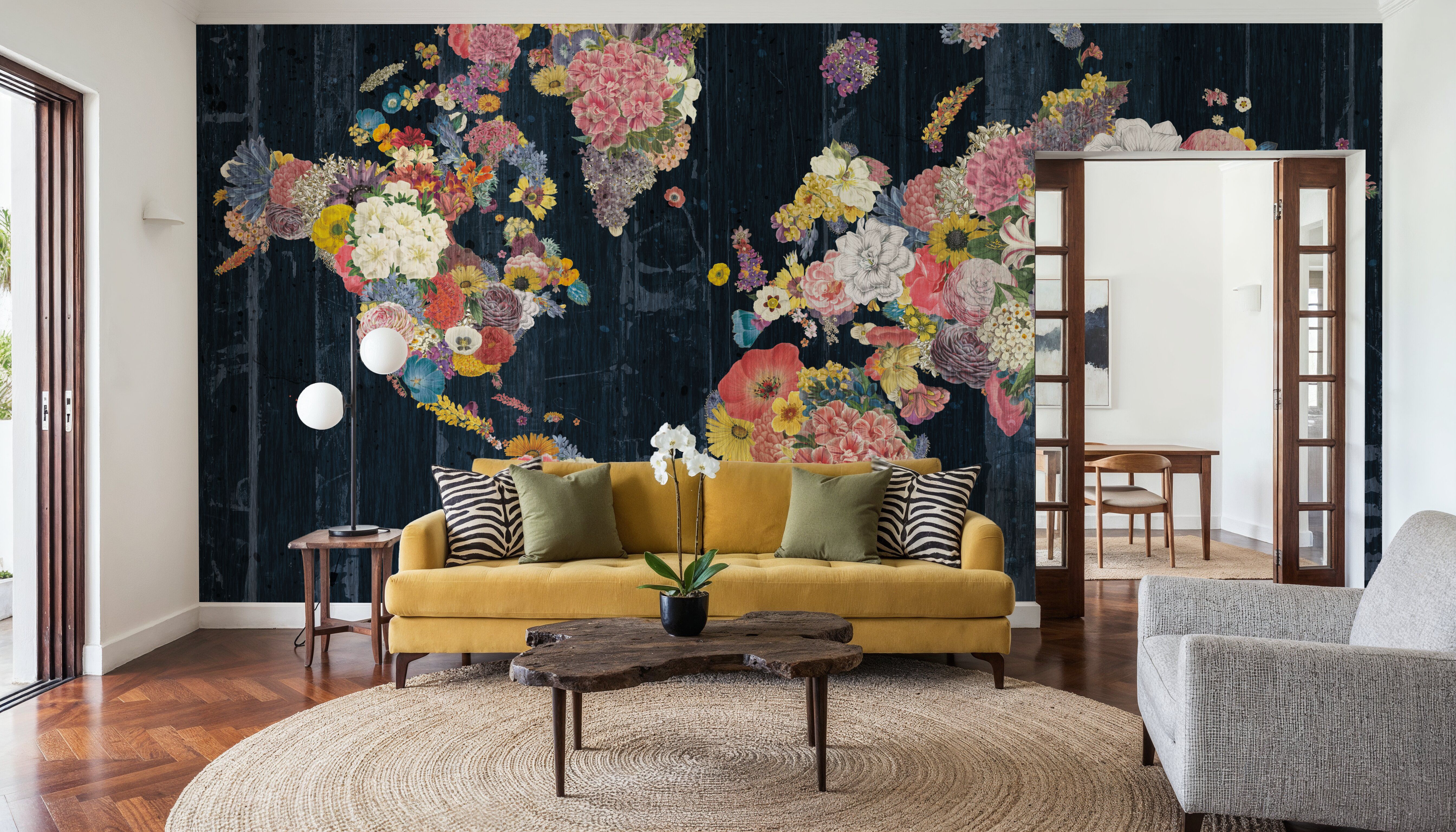 Botanical Floral Map