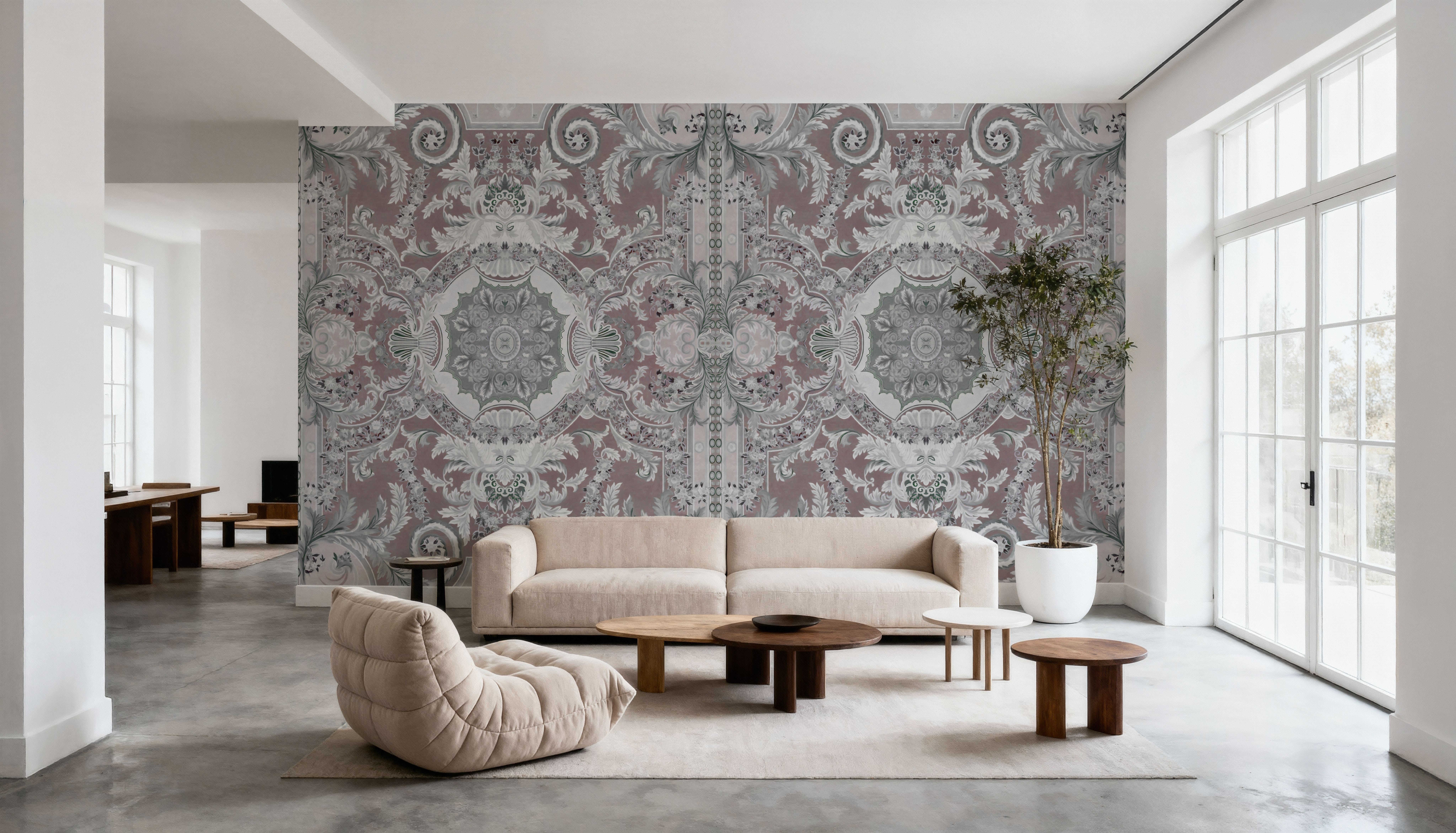 Gentle Branches, Rosy Beige