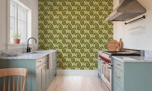 Botanical Paisley, Olive