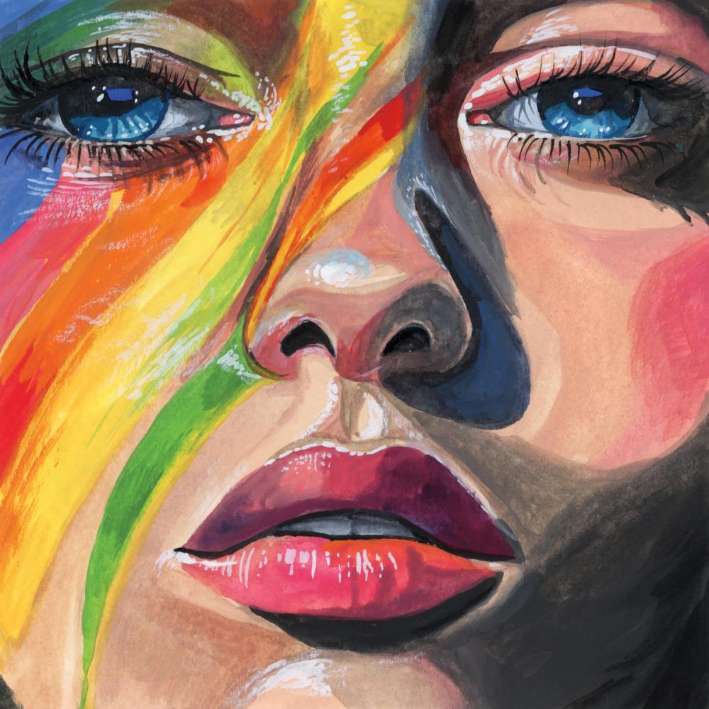 Rainbow Face Paint
