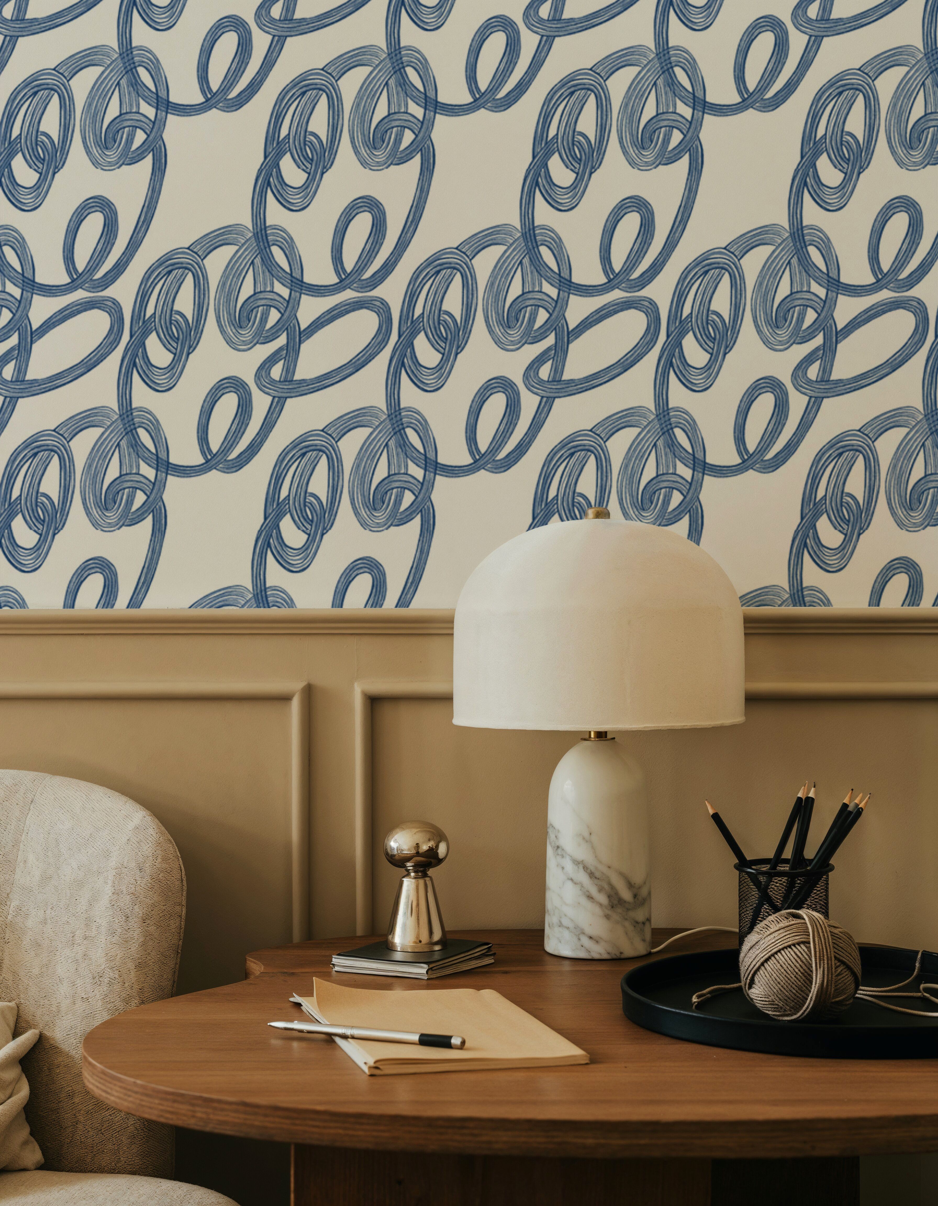 Swirls Blue