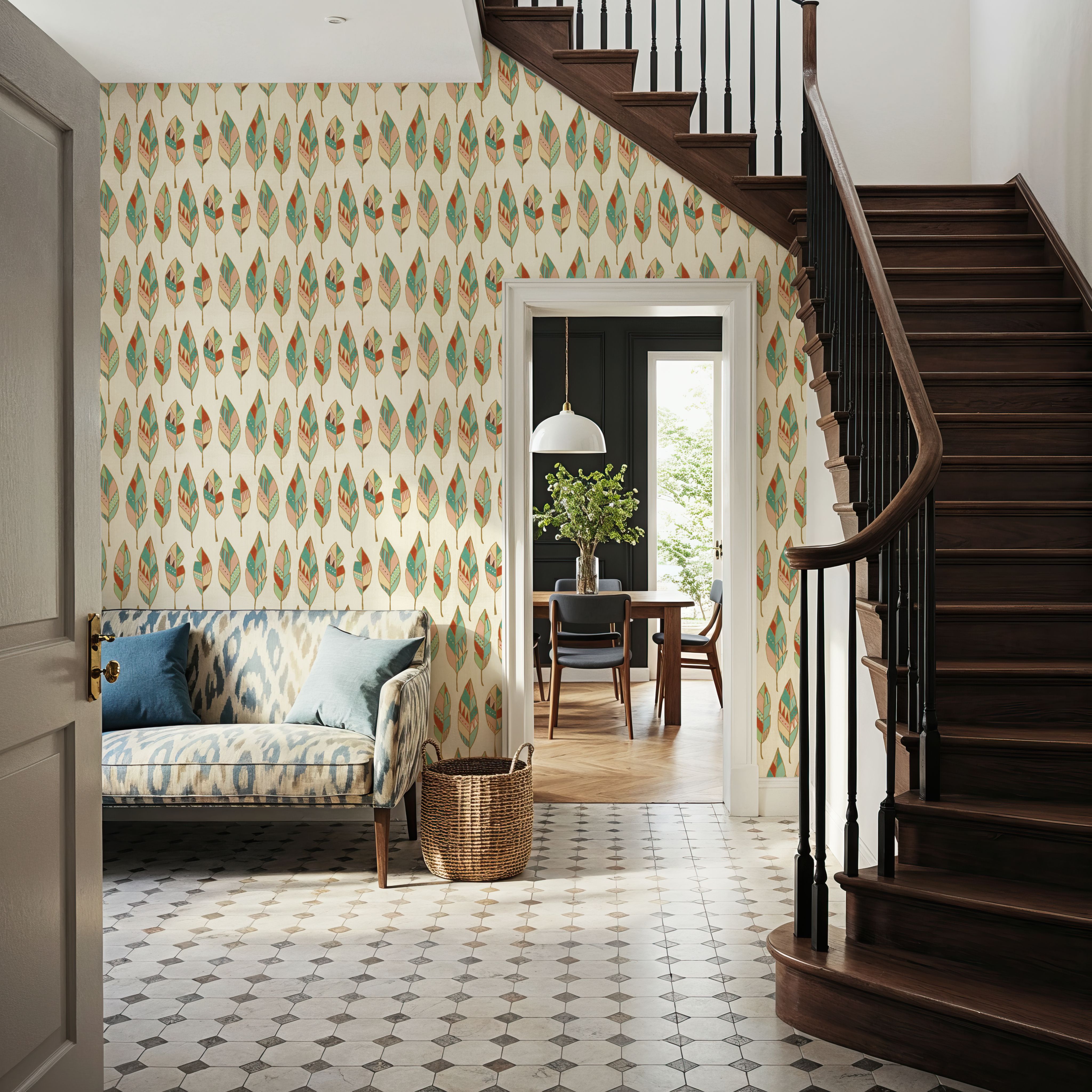 Southwestern Feathers White