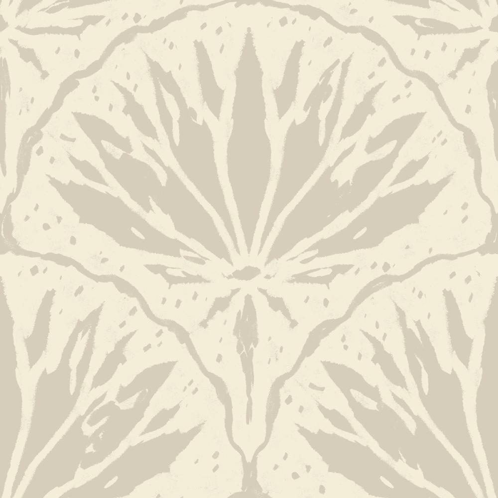 Abstract Water Lily, Beige