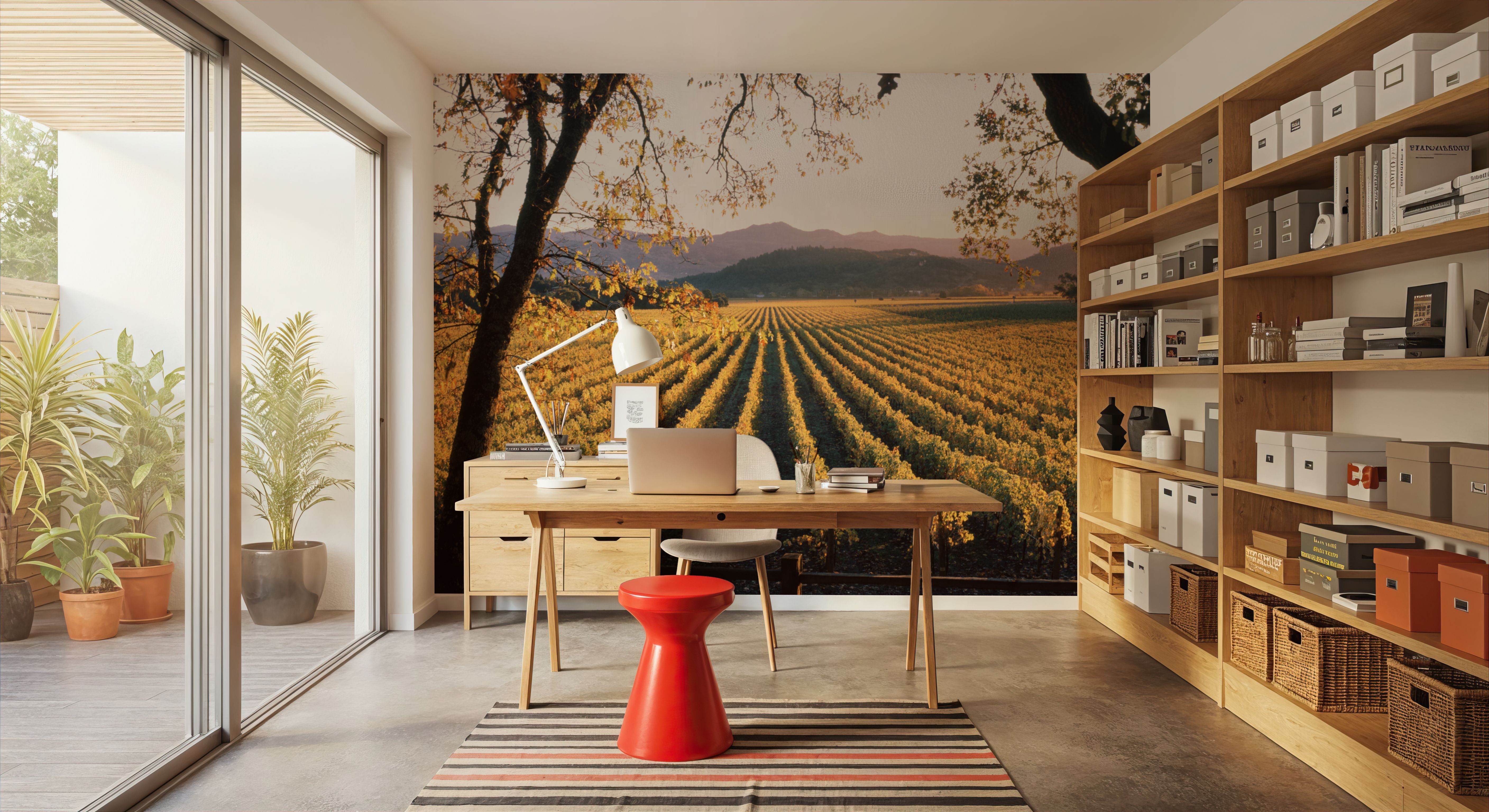 Far Niente Winery Beams, Behang