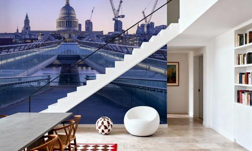 Millennium Bridge and Saint Paul´s Cathedral