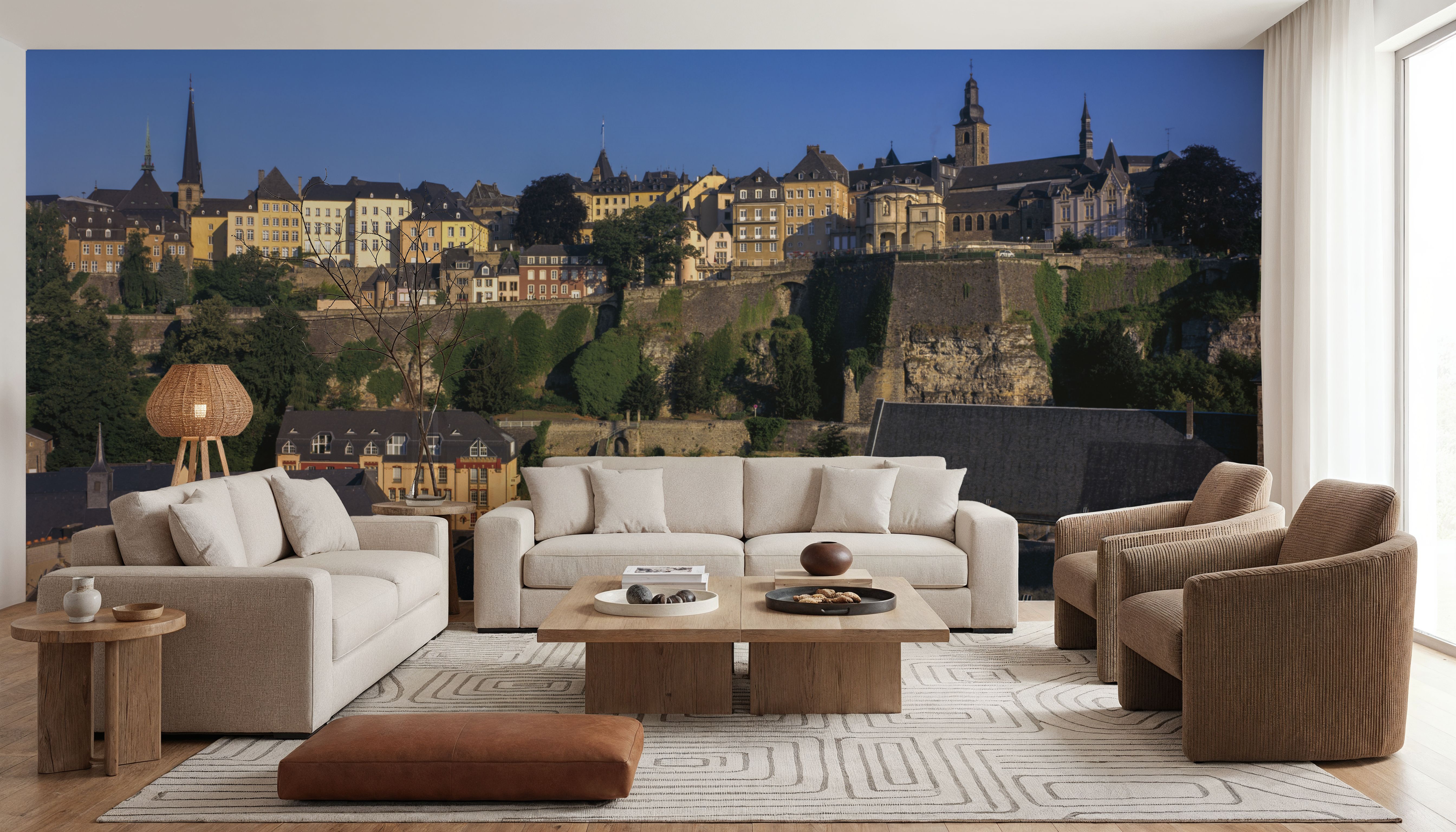 Hillside Village Spire, Carte da parati