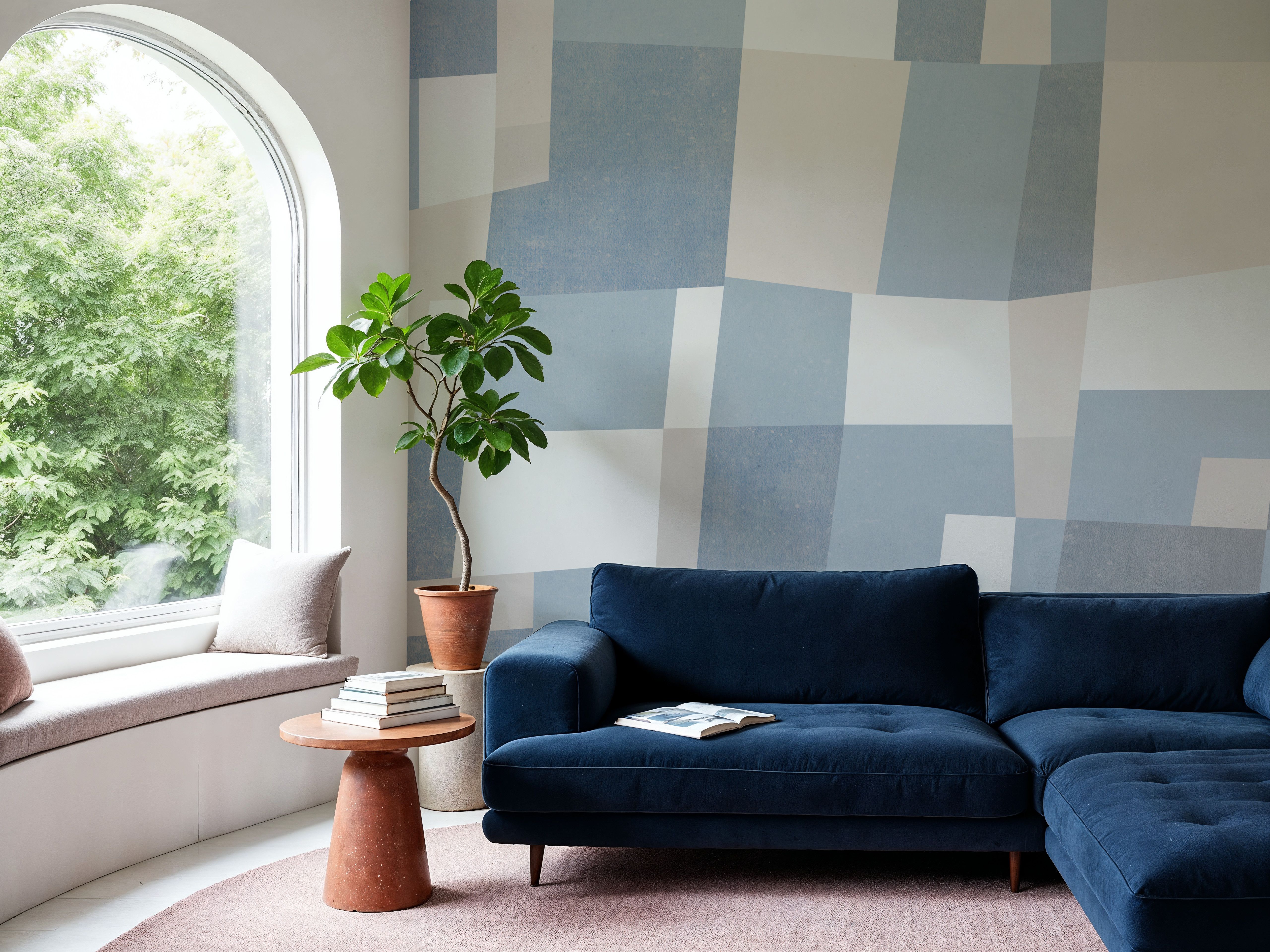 Abstract Fields, MIneral Blue