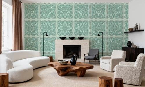Mission Cement Tiles, Pistachio